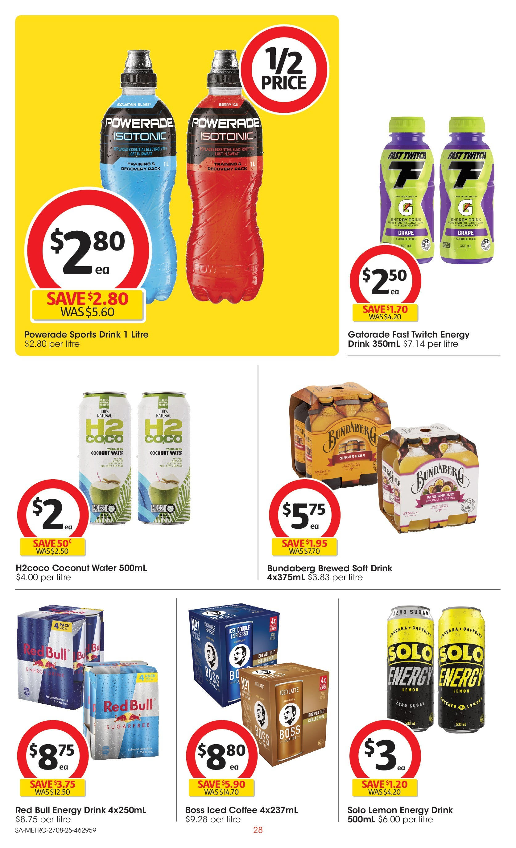 ﻿﻿Coles catalogue valid from 27/08/2025 > Online Australia | Page: 28 | Products: Beer, Passionfruit, Water, Sugar