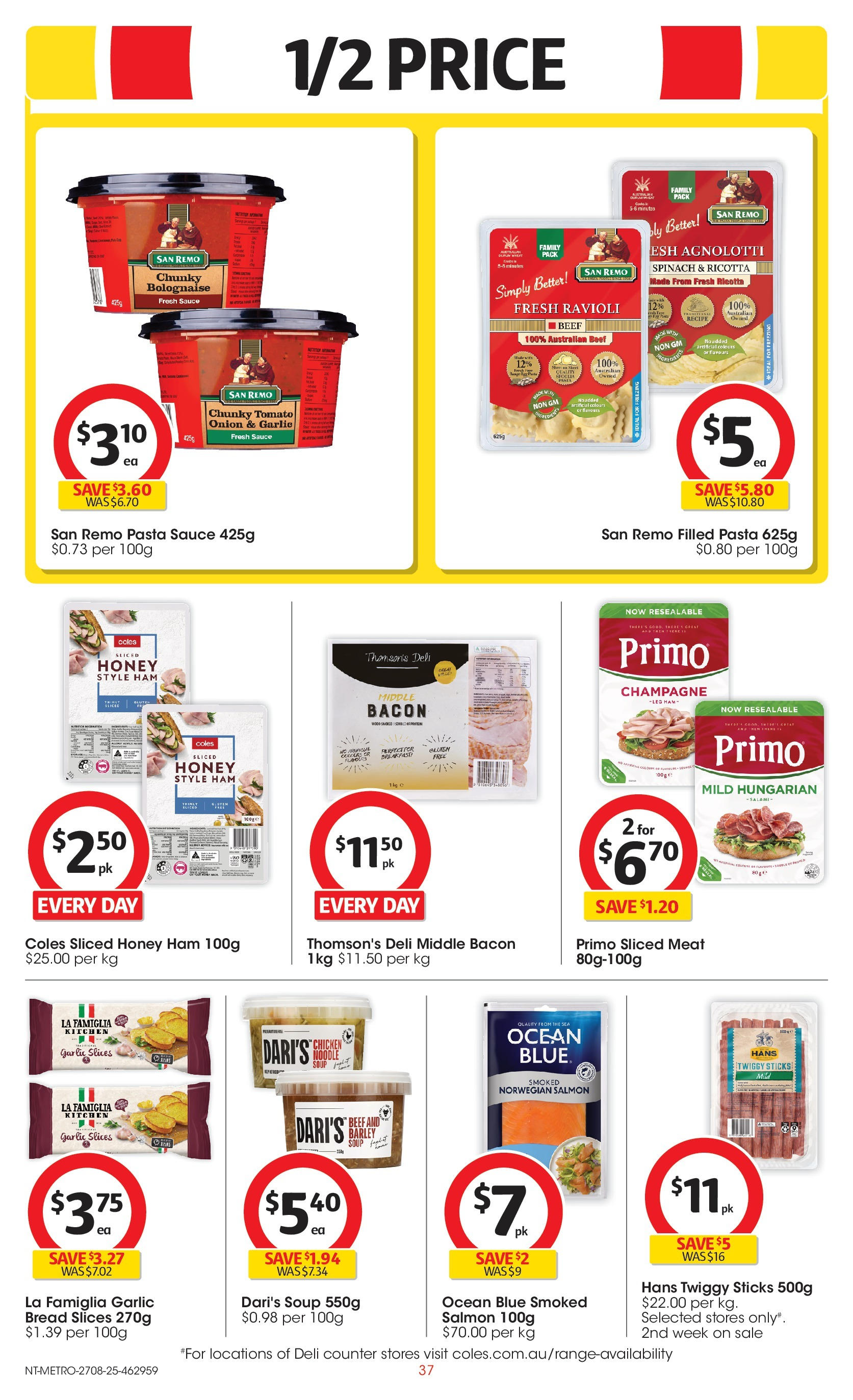 ﻿﻿Coles catalogue valid from 27/08/2025 > Online Australia | Page: 37 | Products: Bread, Chicken, Garlic, Wheat