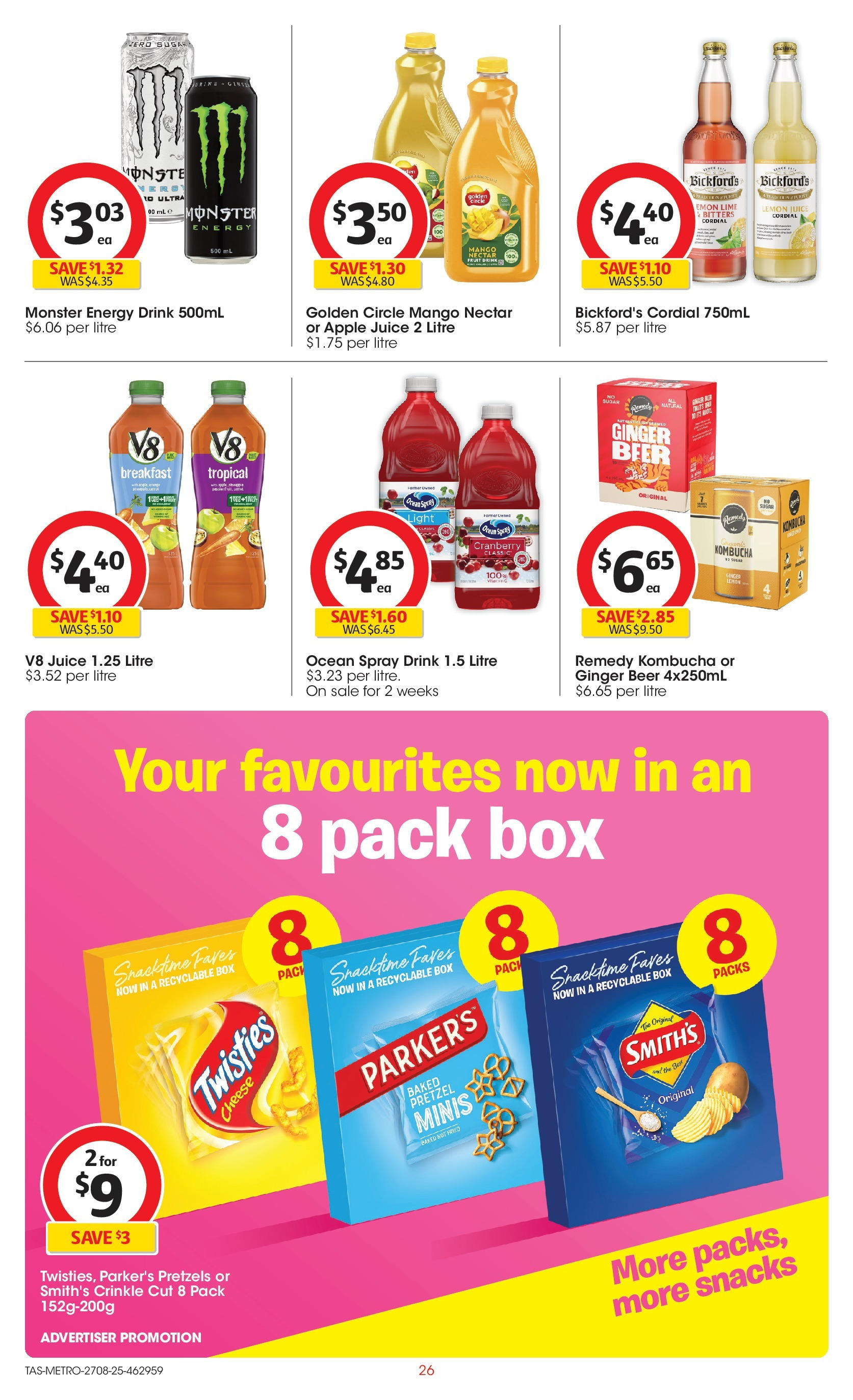 ﻿﻿Coles catalogue valid from 27/08/2025 > Online Australia | Page: 26 | Products: Light, Cheese, Ginger, Lemon
