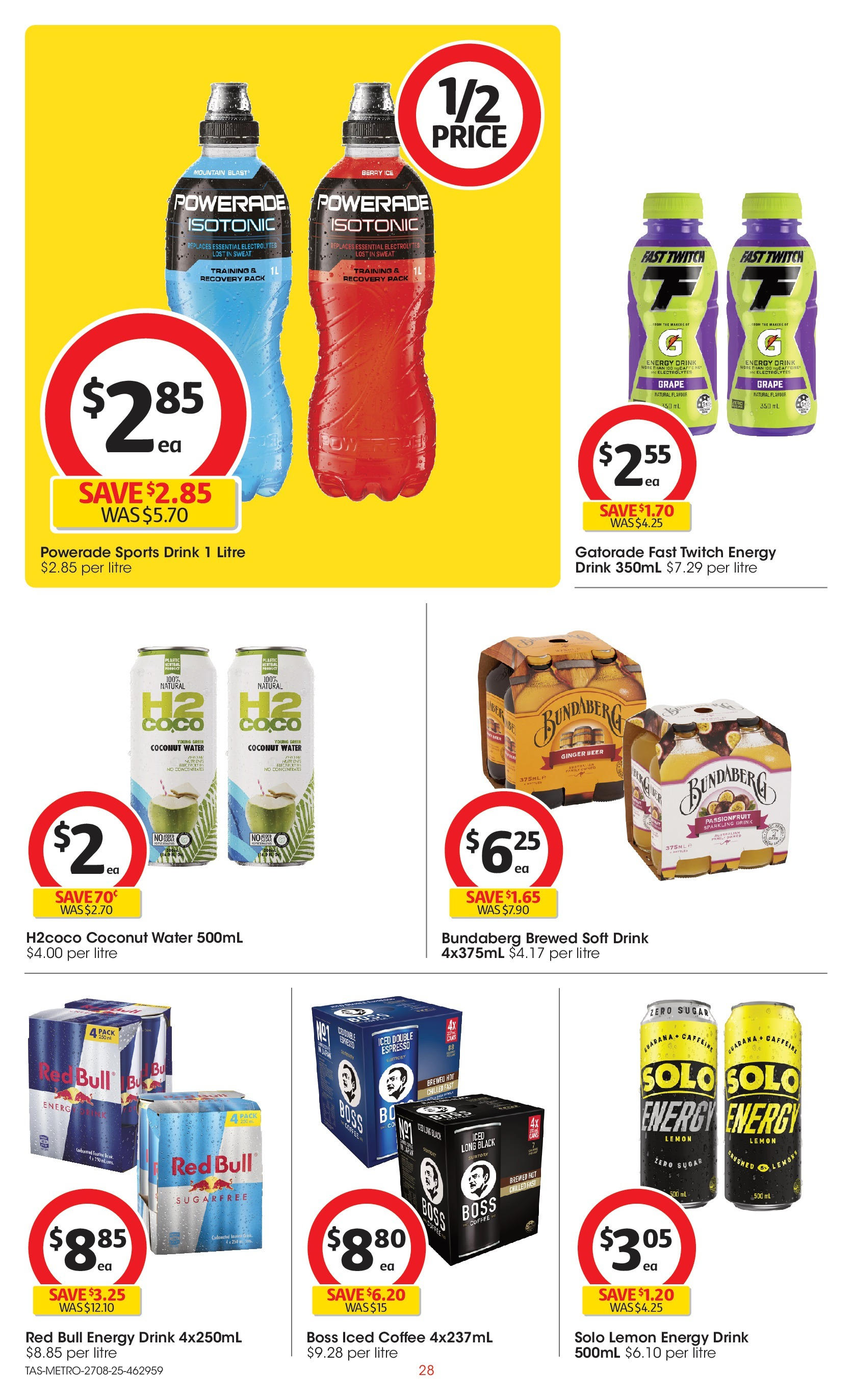 ﻿﻿Coles catalogue valid from 27/08/2025 > Online Australia | Page: 28 | Products: Ginger, Beer, Water, Lemon