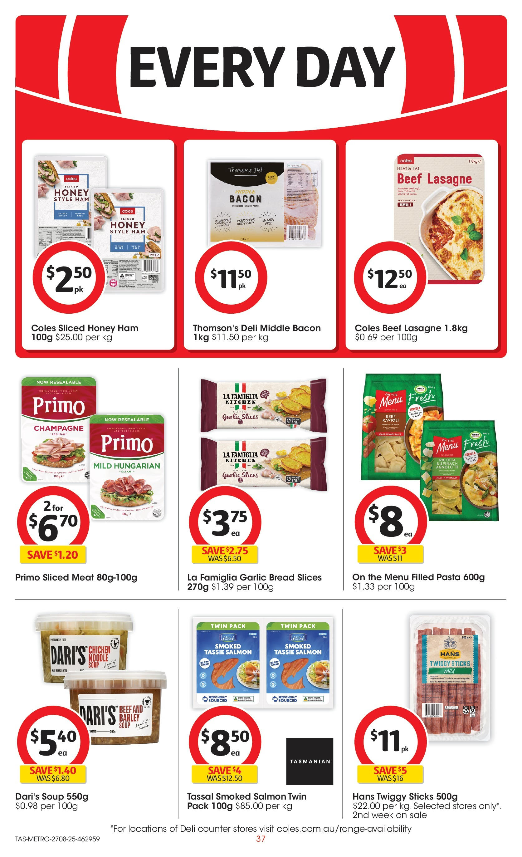 ﻿﻿Coles catalogue valid from 27/08/2025 > Online Australia | Page: 37 | Products: Honey, Chicken, Meat, Garlic