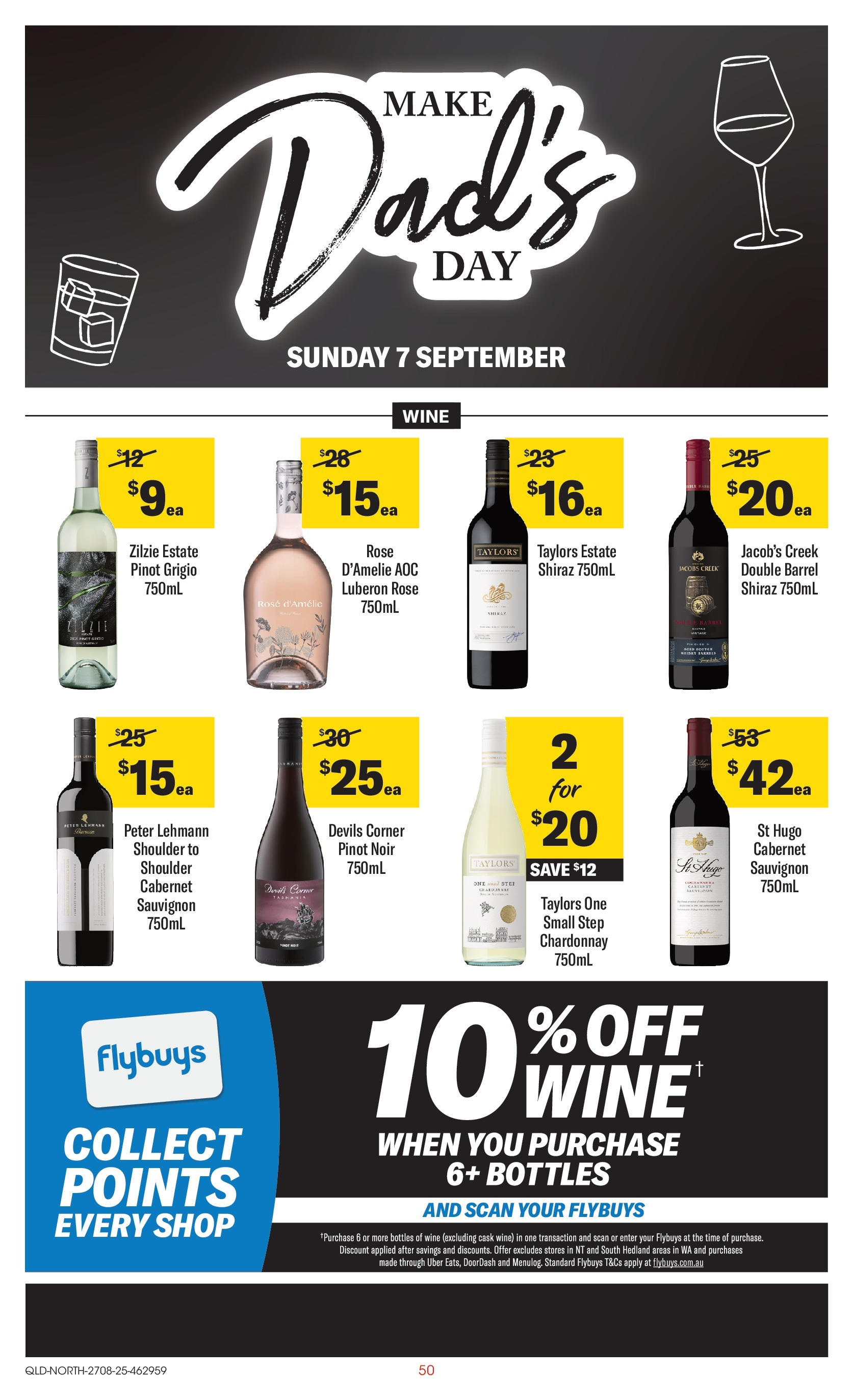 Coles catalogue from 27/08/2025 > Big discounts | Page: 50 | Products: Wine Coles catalogue valid from 27/08/2025 > Online Australia | Page: 50 | Products: Wine