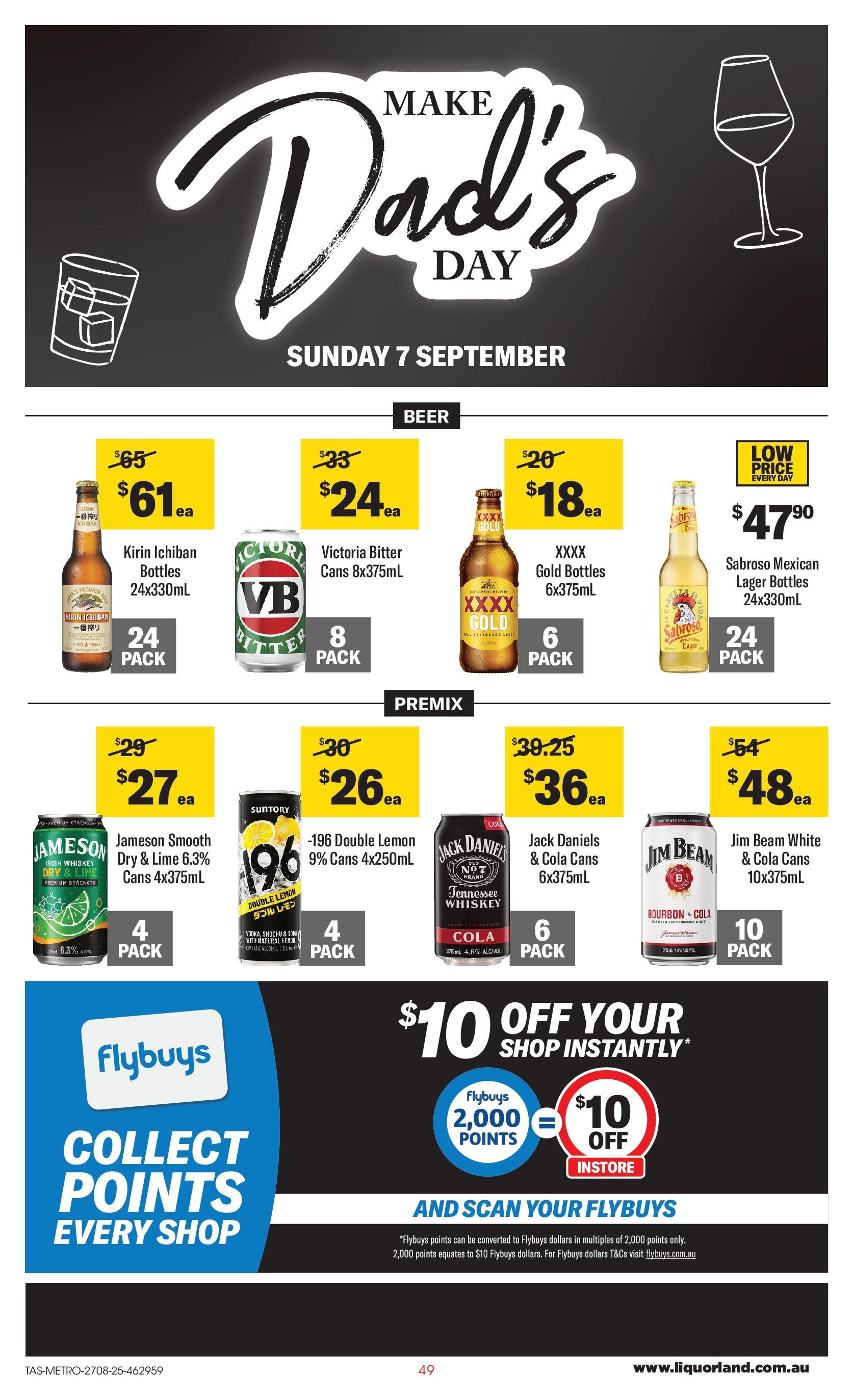 ﻿﻿Coles catalogue valid from 27/08/2025 > Online Australia | Page: 49 | Products: Beer, Bourbon, Whiskey, Press