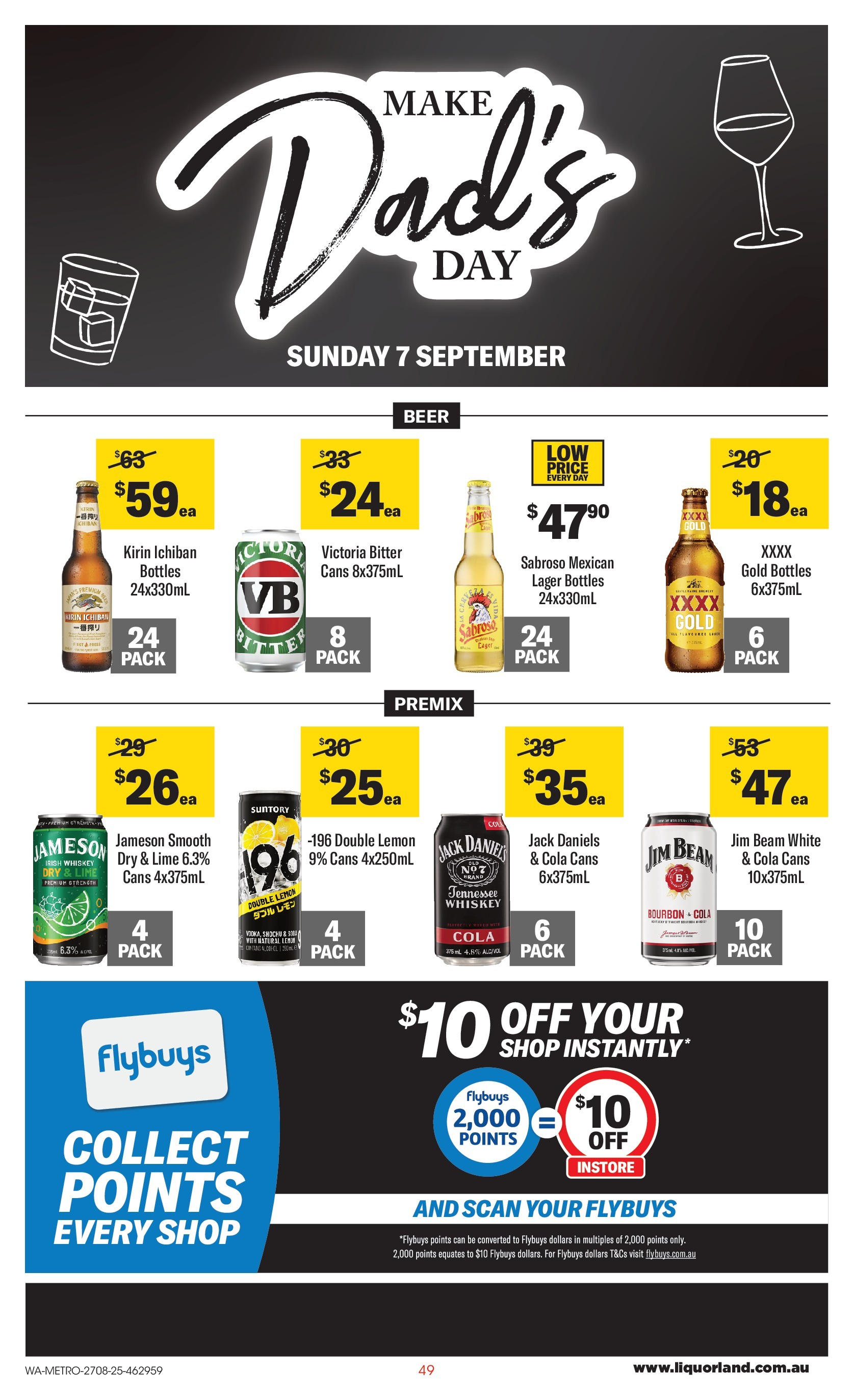 ﻿﻿Coles catalogue valid from 27/08/2025 > Online Australia | Page: 49 | Products: Beer, Bourbon, Whiskey, Lemon