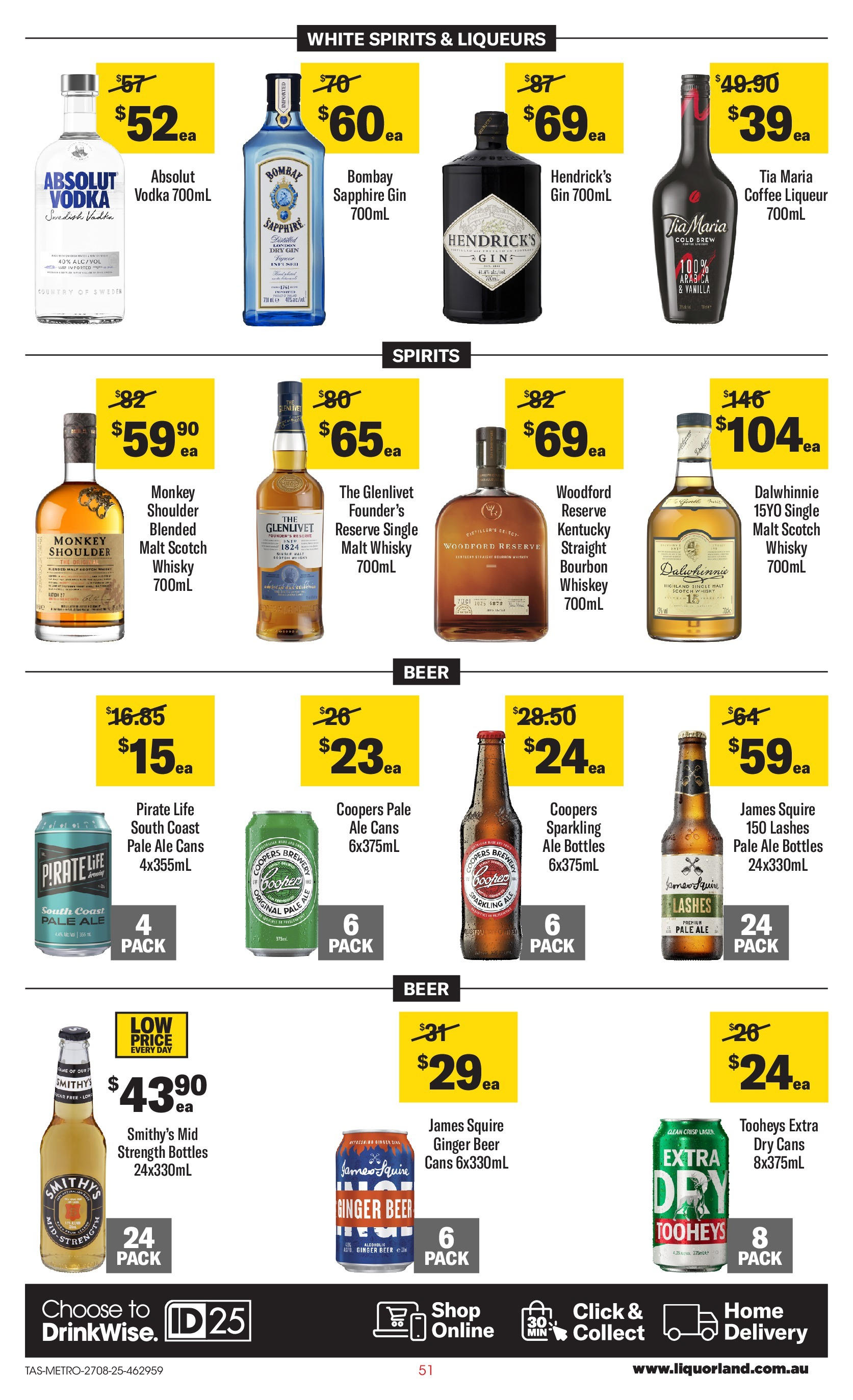 ﻿﻿Coles catalogue valid from 27/08/2025 > Online Australia | Page: 51 | Products: Coffee, Beer, Vodka, Scotch