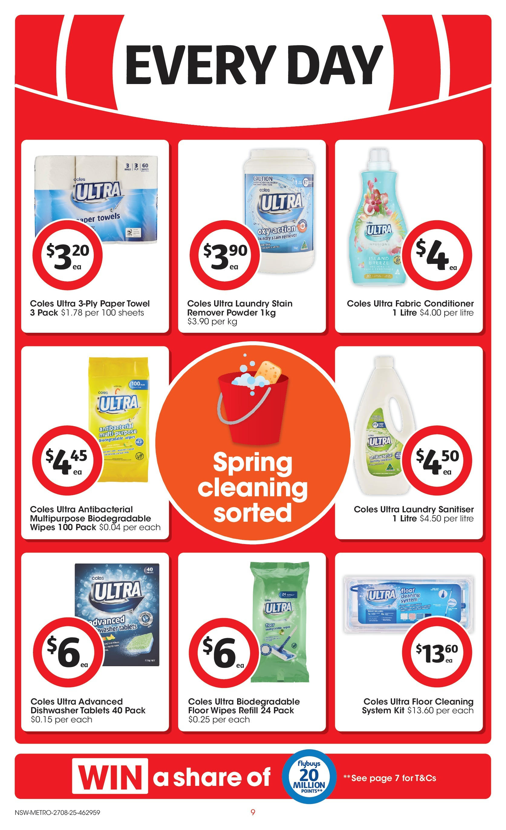 Coles catalogue from 27/08/2025 > Big discounts | Page: 9 | Products: Conditioner, Dishwasher tablets, Multipurpose, Tablets Coles catalogue valid from 27/08/2025 > Online Australia | Page: 9 | Products: Conditioner, Dishwasher tablets, Multipurpose, Tablets
