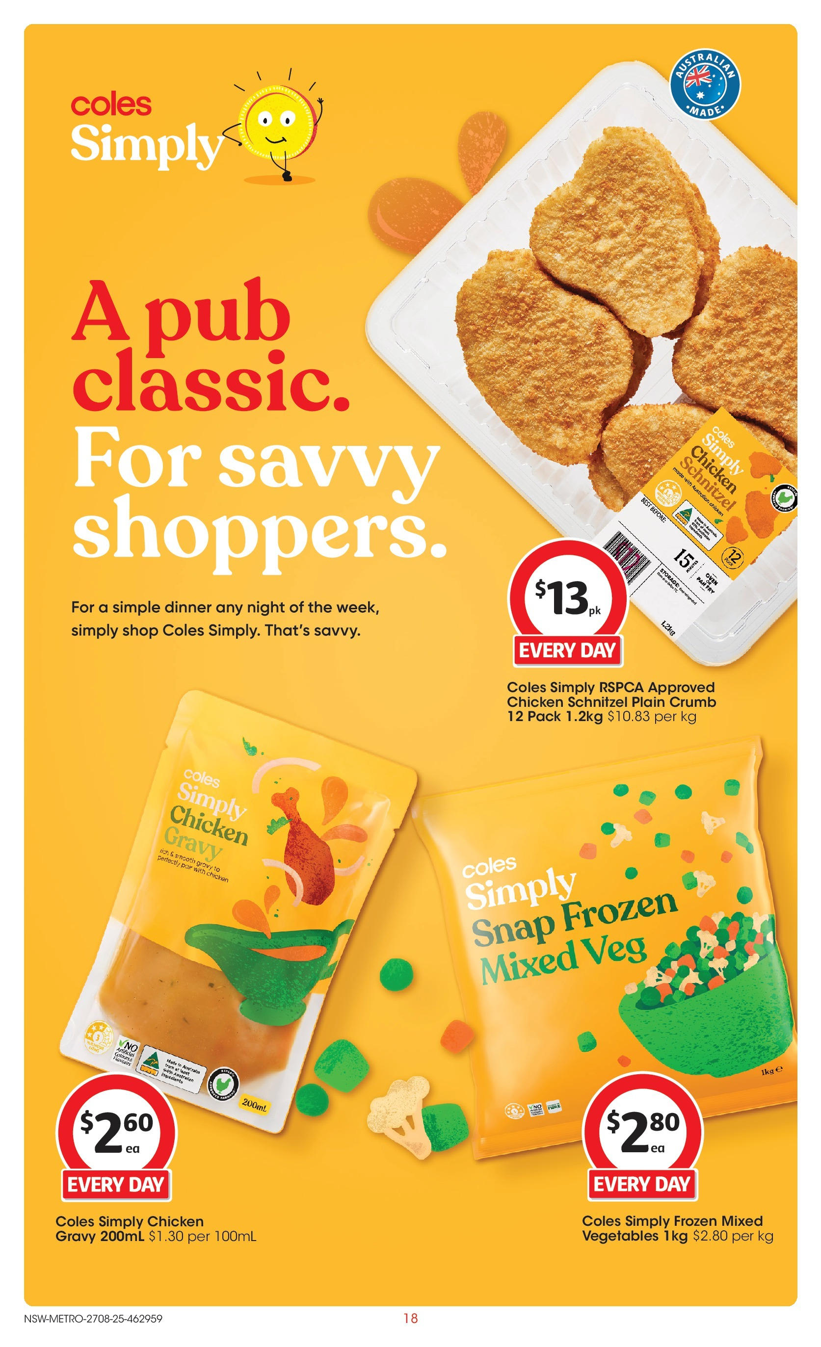Coles catalogue from 27/08/2025 > Big discounts | Page: 18 | Products: Chicken, Vegetables Coles catalogue valid from 27/08/2025 > Online Australia | Page: 18 | Products: Chicken, Vegetables