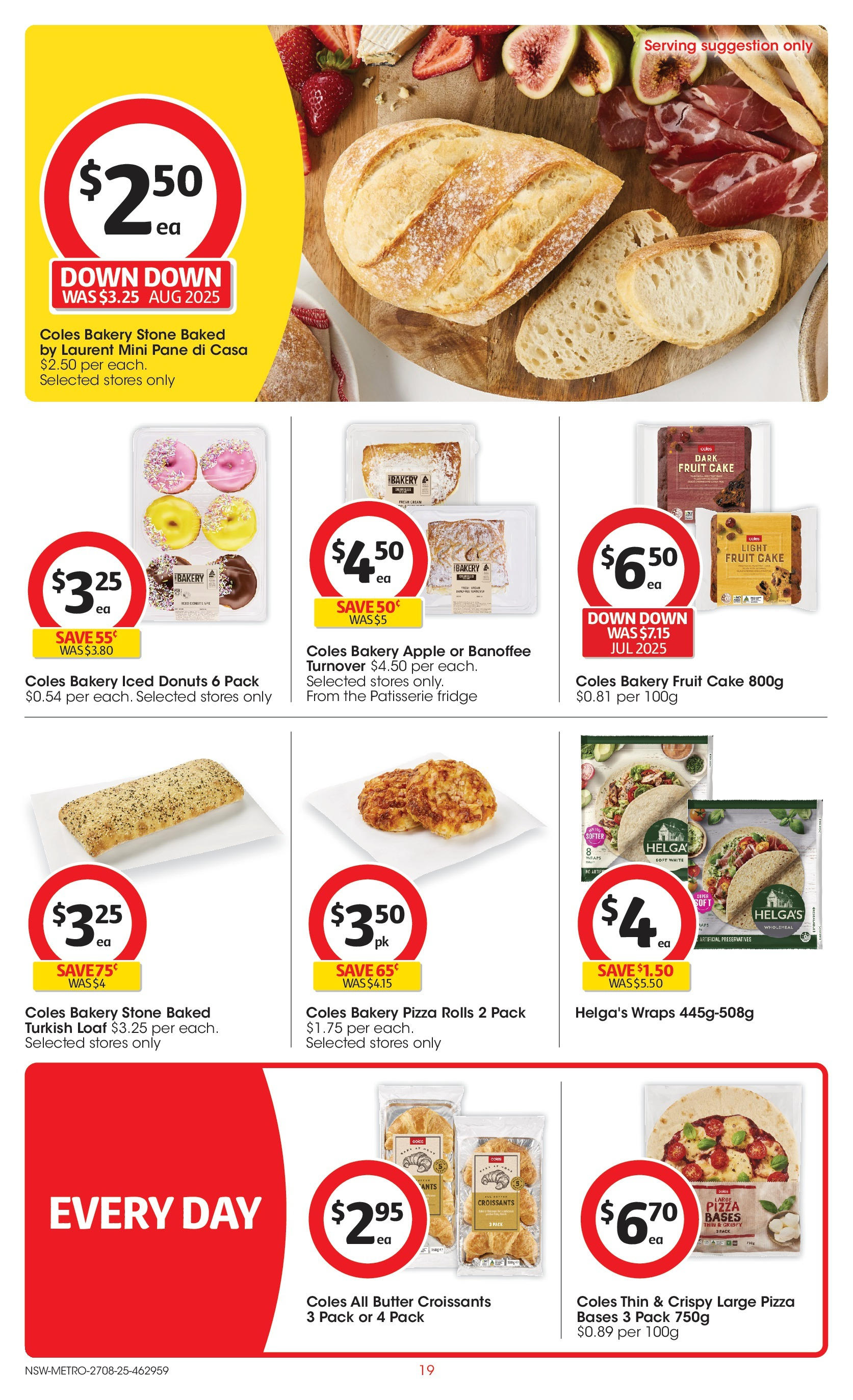 Coles catalogue from 27/08/2025 > Big discounts | Page: 19 | Products: Light, Butter, Donuts, Fridge Coles catalogue valid from 27/08/2025 > Online Australia | Page: 19 | Products: Light, Butter, Donuts, Fridge