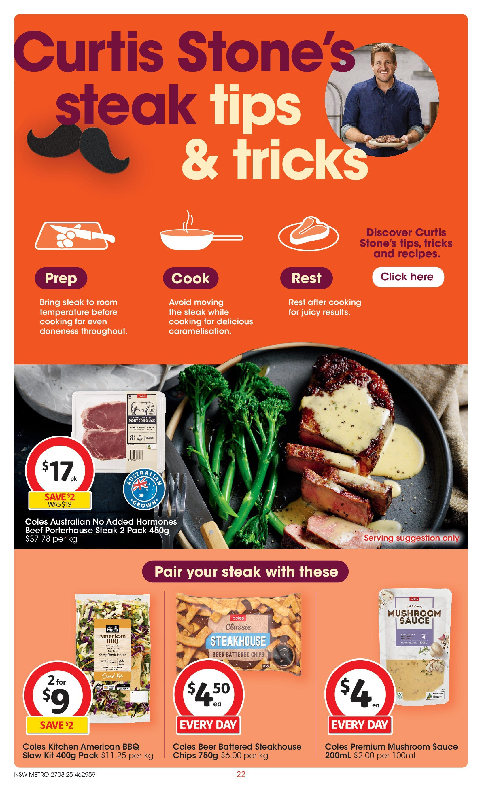 Coles catalogue from 27/08/2025 > Big discounts | Page: 22 | Products: Beer, Beef, Steak, Sauce Coles catalogue valid from 27/08/2025 > Online Australia | Page: 22 | Products: Beer, Beef, Steak, Sauce