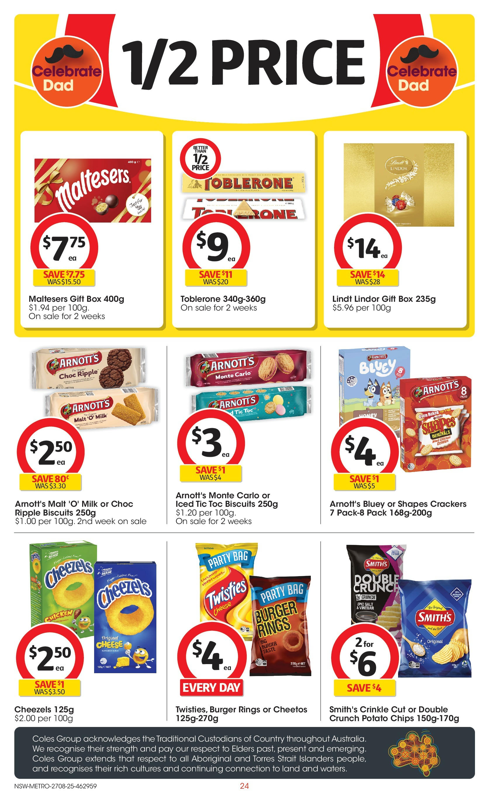 Coles catalogue from 27/08/2025 > Big discounts | Page: 24 | Products: Box, Crackers, Milk, Cheese Coles catalogue valid from 27/08/2025 > Online Australia | Page: 24 | Products: Box, Crackers, Milk, Cheese