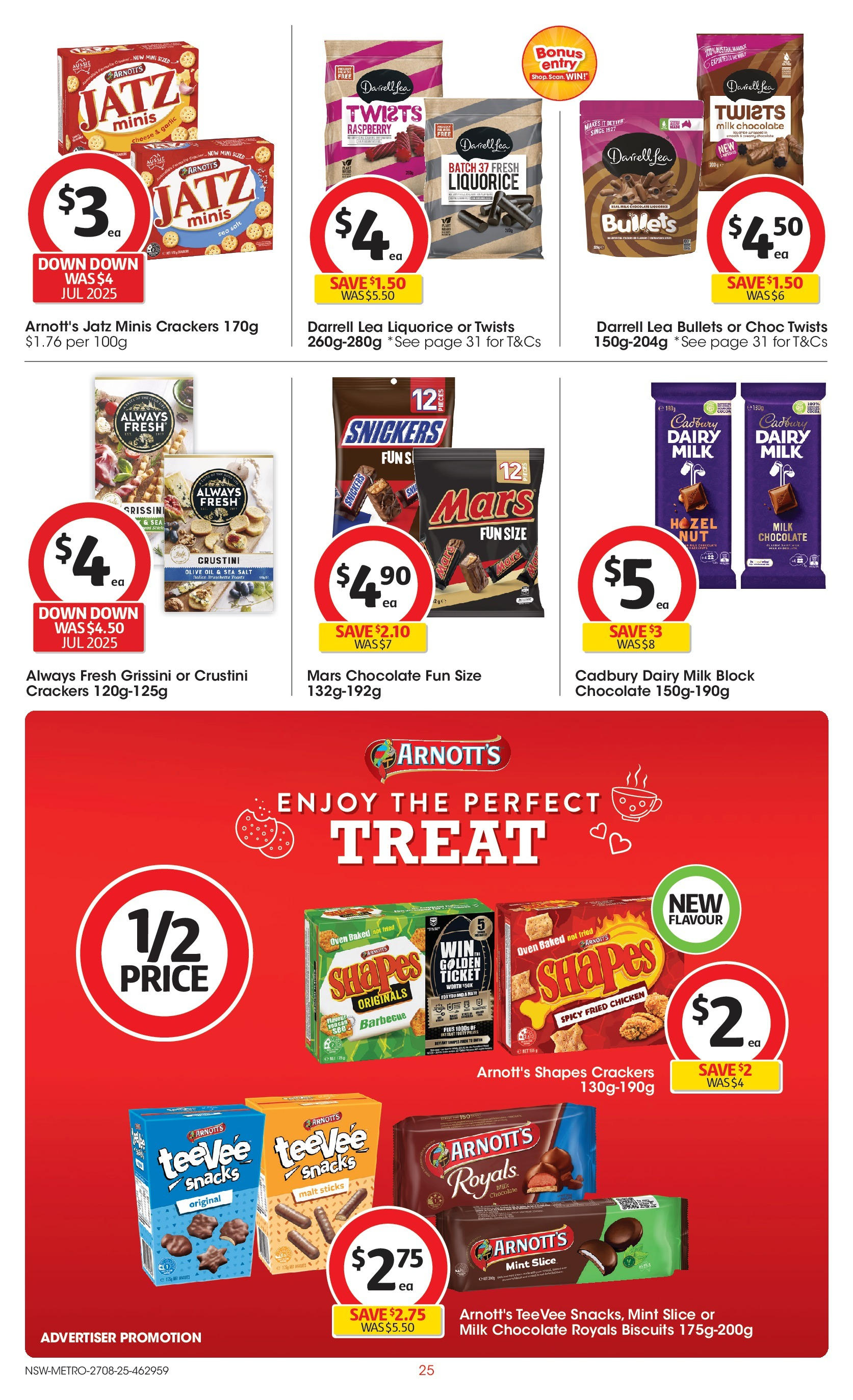 Coles catalogue from 27/08/2025 > Big discounts | Page: 25 | Products: Crackers, Milk, Chocolate, Raspberry Coles catalogue valid from 27/08/2025 > Online Australia | Page: 25 | Products: Crackers, Milk, Chocolate, Raspberry