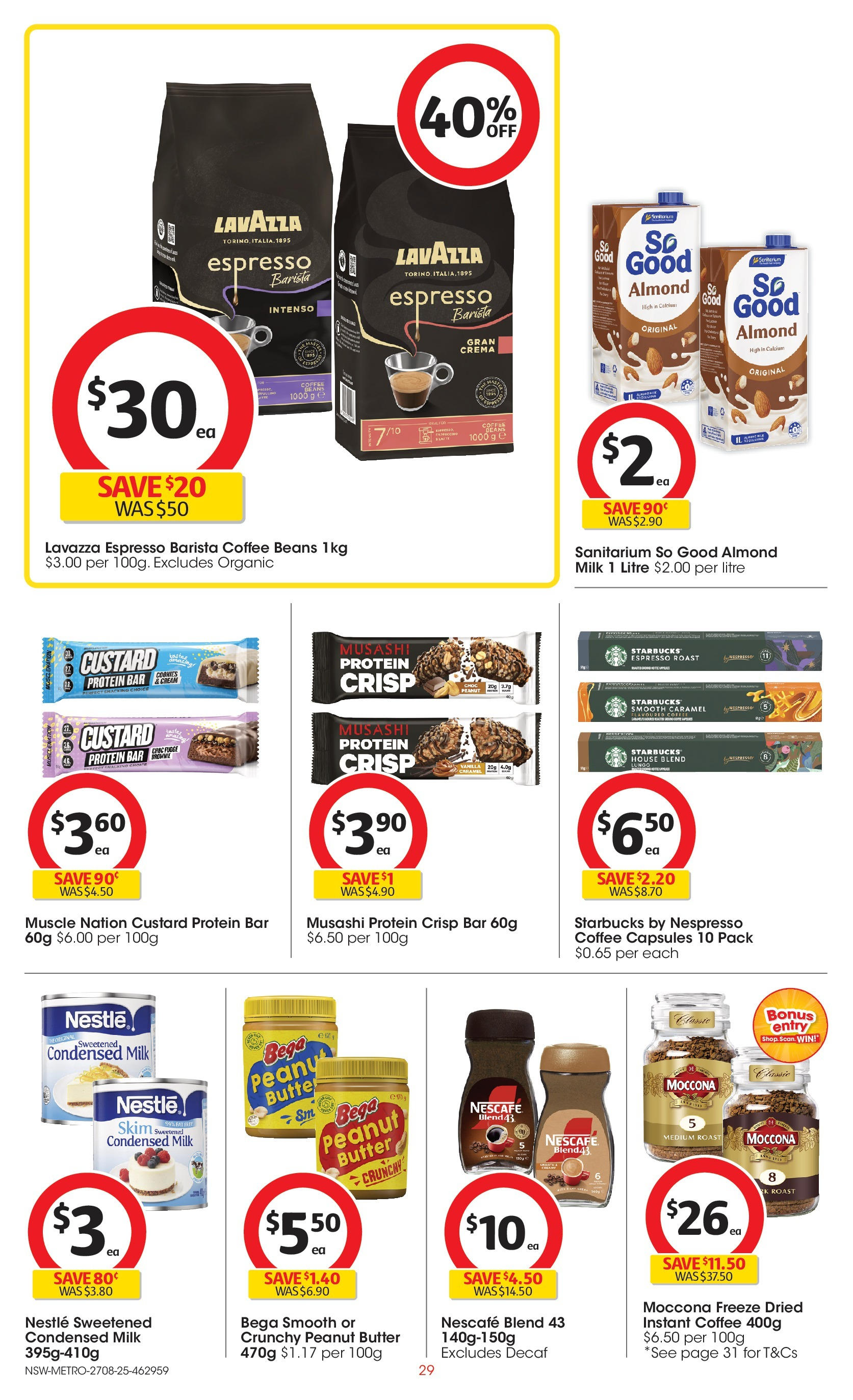 Coles catalogue from 27/08/2025 > Big discounts | Page: 29 | Products: Butter, Coffee, Moccona, Nescafe Coles catalogue valid from 27/08/2025 > Online Australia | Page: 29 | Products: Butter, Coffee, Moccona, Nescafe