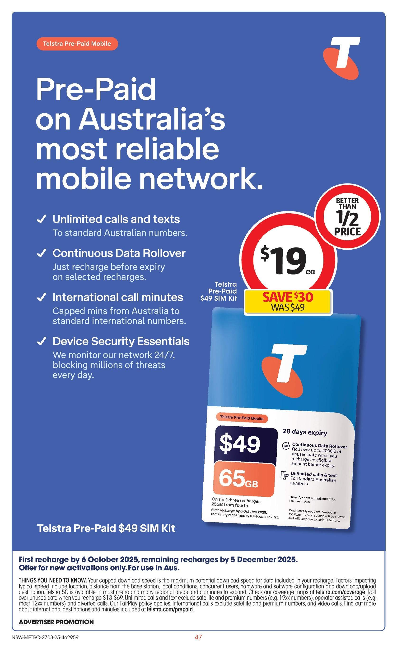 Coles catalogue from 27/08/2025 > Big discounts | Page: 47 | Products: Device, Monitor, Satellite, Mobile Coles catalogue valid from 27/08/2025 > Online Australia | Page: 47 | Products: Device, Monitor, Satellite, Mobile