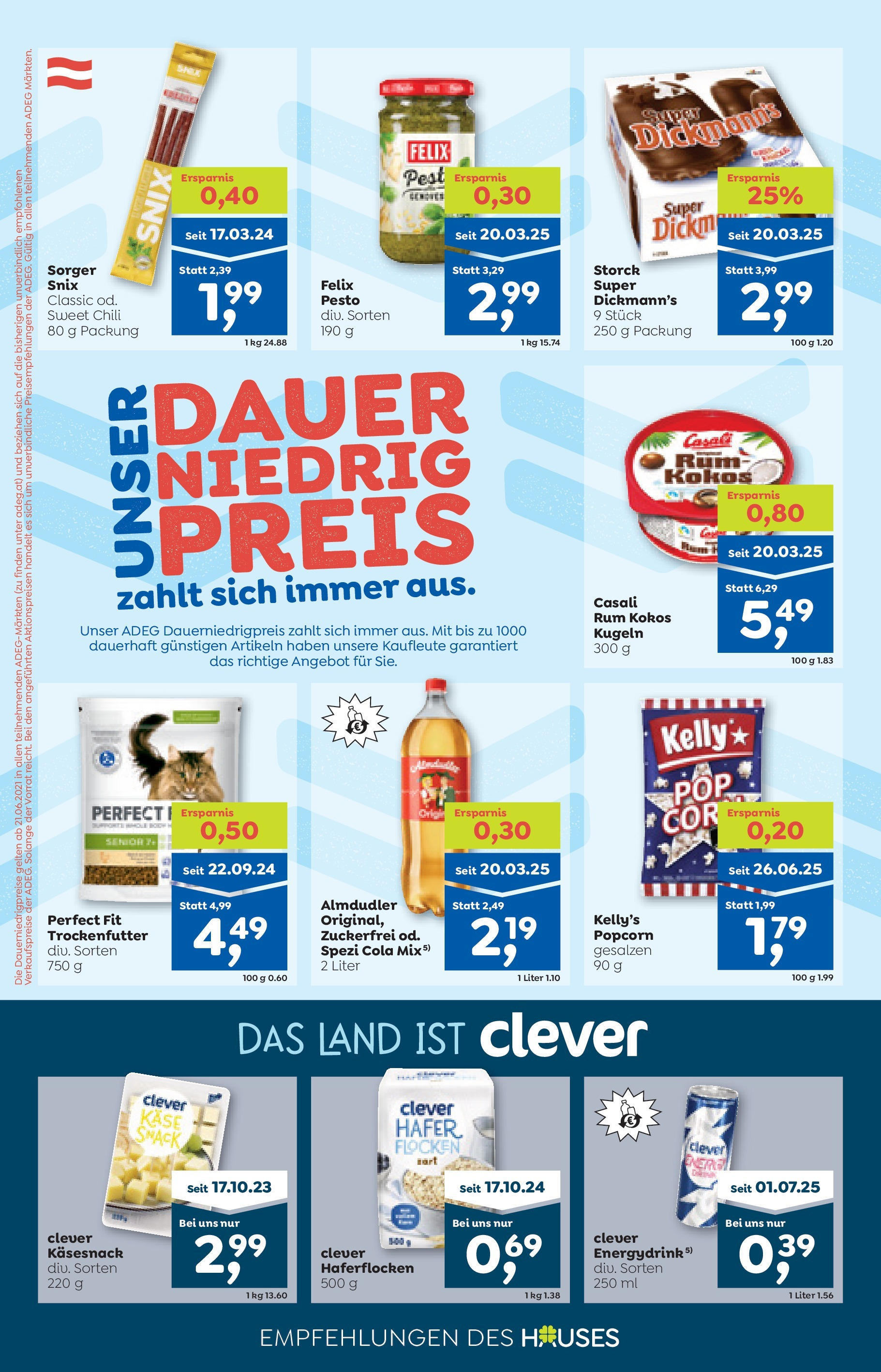 ADEG Weissenbach, Hausmening, Muehldorf (04.09.2025) || Aktuelle Angebote | Seite: 8 | Produkte: Flocken, Chili, Käse ADEG Weissenbach, Hausmening, Muehldorf von 04.09.2025 - Aktuelle Angebote | Seite: 8 | Produkte: Flocken, Chili, Käse
