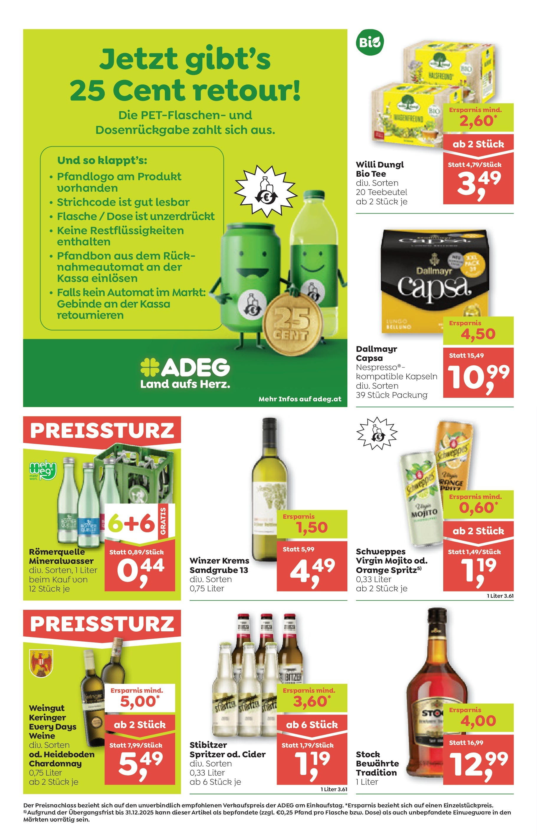 ADEG Weissenbach, Hausmening, Muehldorf (04.09.2025) || Aktuelle Angebote | Seite: 10 | Produkte: Tee ADEG Weissenbach, Hausmening, Muehldorf von 04.09.2025 - Aktuelle Angebote | Seite: 10 | Produkte: Tee