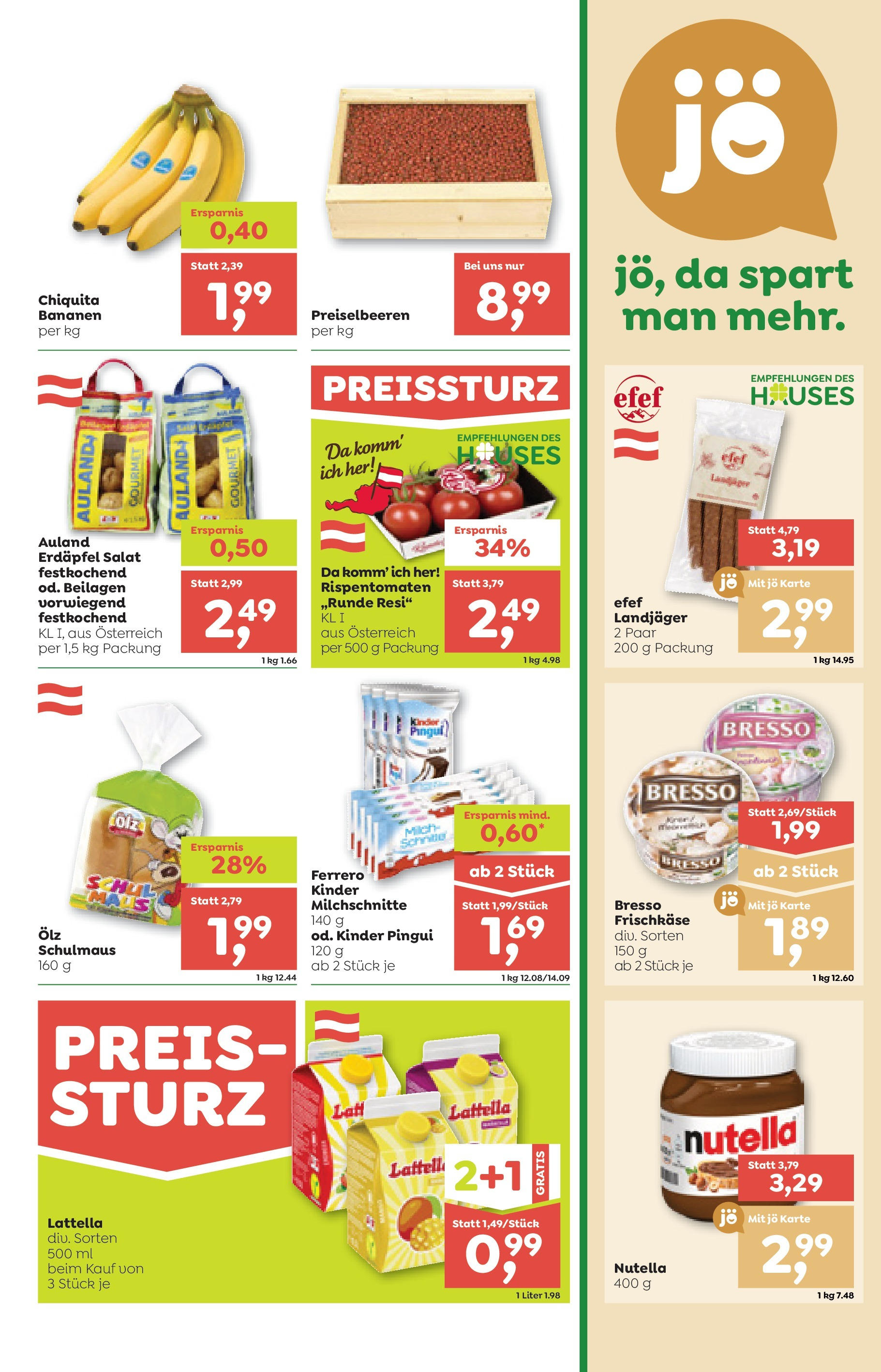 ADEG Hollersbach, Hüttschlag, Niedernsill von 04.09.2025 - Aktuelle Angebote | Seite: 5 | Produkte: Salat, Maus, Bananen
