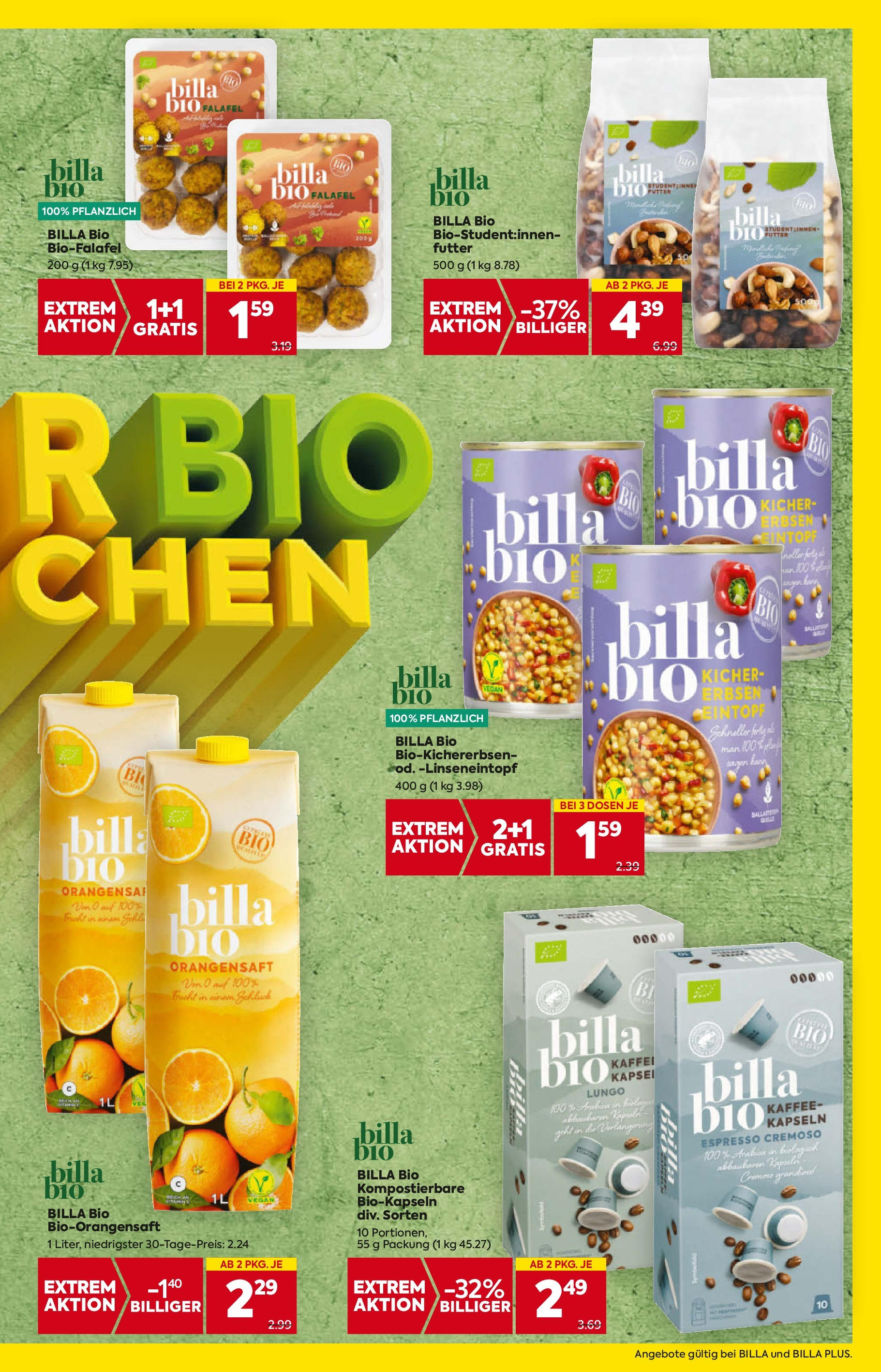 Billa - BILLA: Flugblatt gültig bei BILLA & BILLA PLUS ab 27.08.2025 - Angebote, Prospekt | Seite: 5 | Produkte: Erbsen, Kaffee