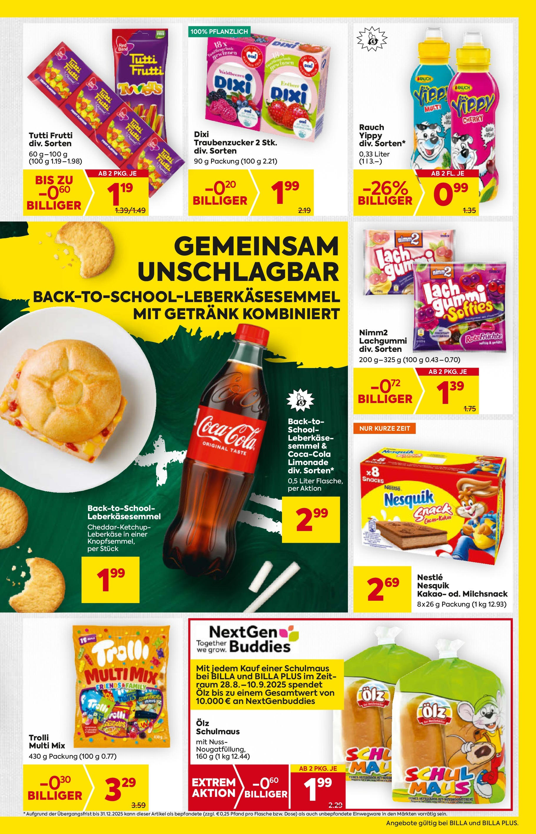 Billa - BILLA: Flugblatt gültig bei BILLA & BILLA PLUS ab 27.08.2025 - Angebote, Prospekt | Seite: 7 | Produkte: Maus