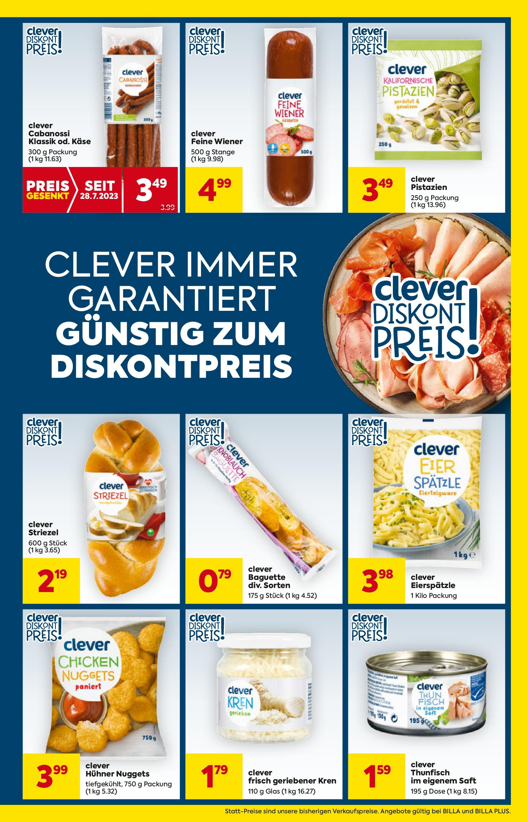 Billa - BILLA: Flugblatt gültig bei BILLA & BILLA PLUS ab 27.08.2025 - Angebote, Prospekt | Seite: 19 | Produkte: Knoblauch, Jääkaappipakastin, Käse, Saft
