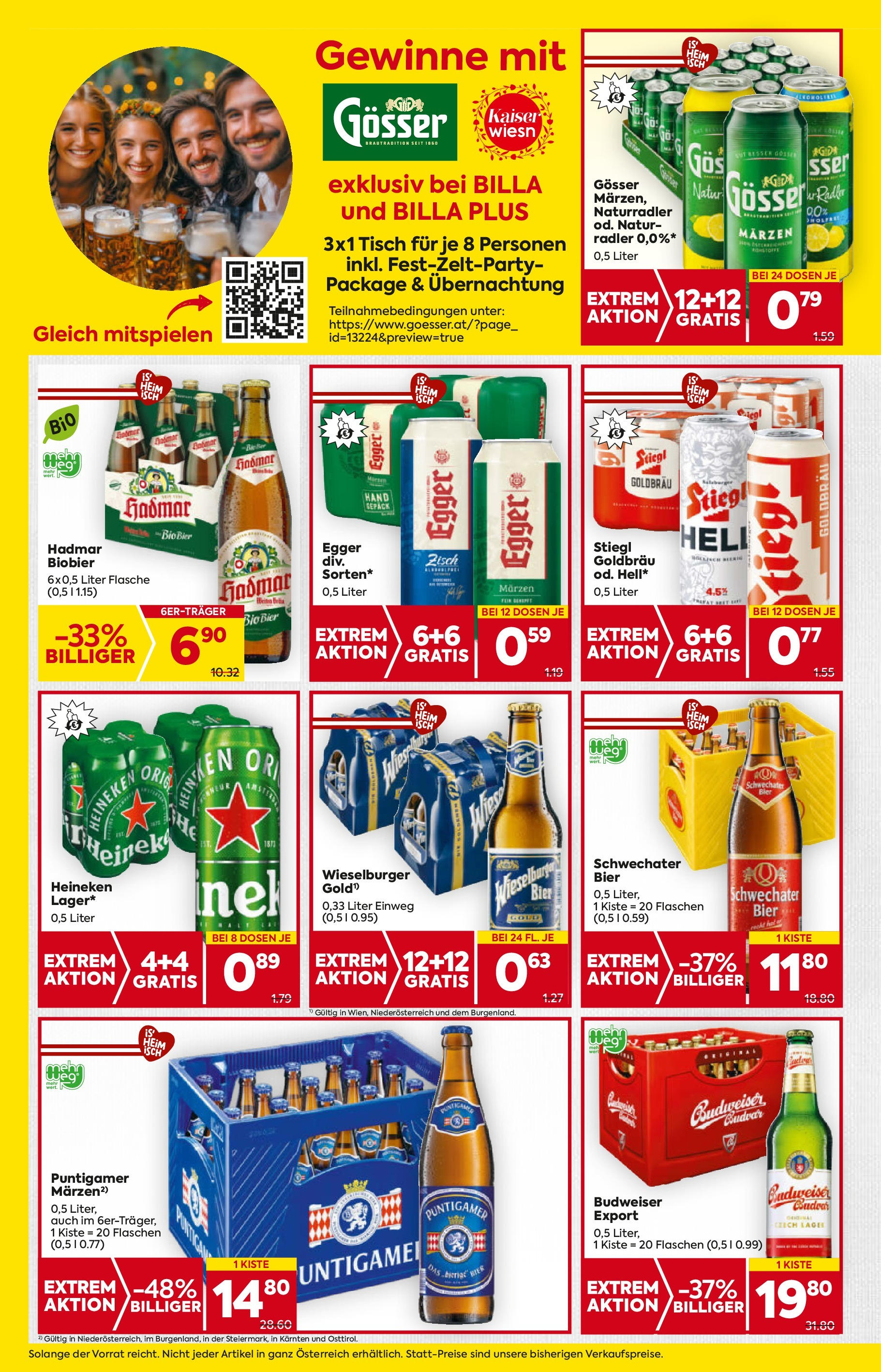 Billa - BILLA: Flugblatt gültig bei BILLA & BILLA PLUS ab 27.08.2025 - Angebote, Prospekt | Seite: 16 | Produkte: Tisch, Bier