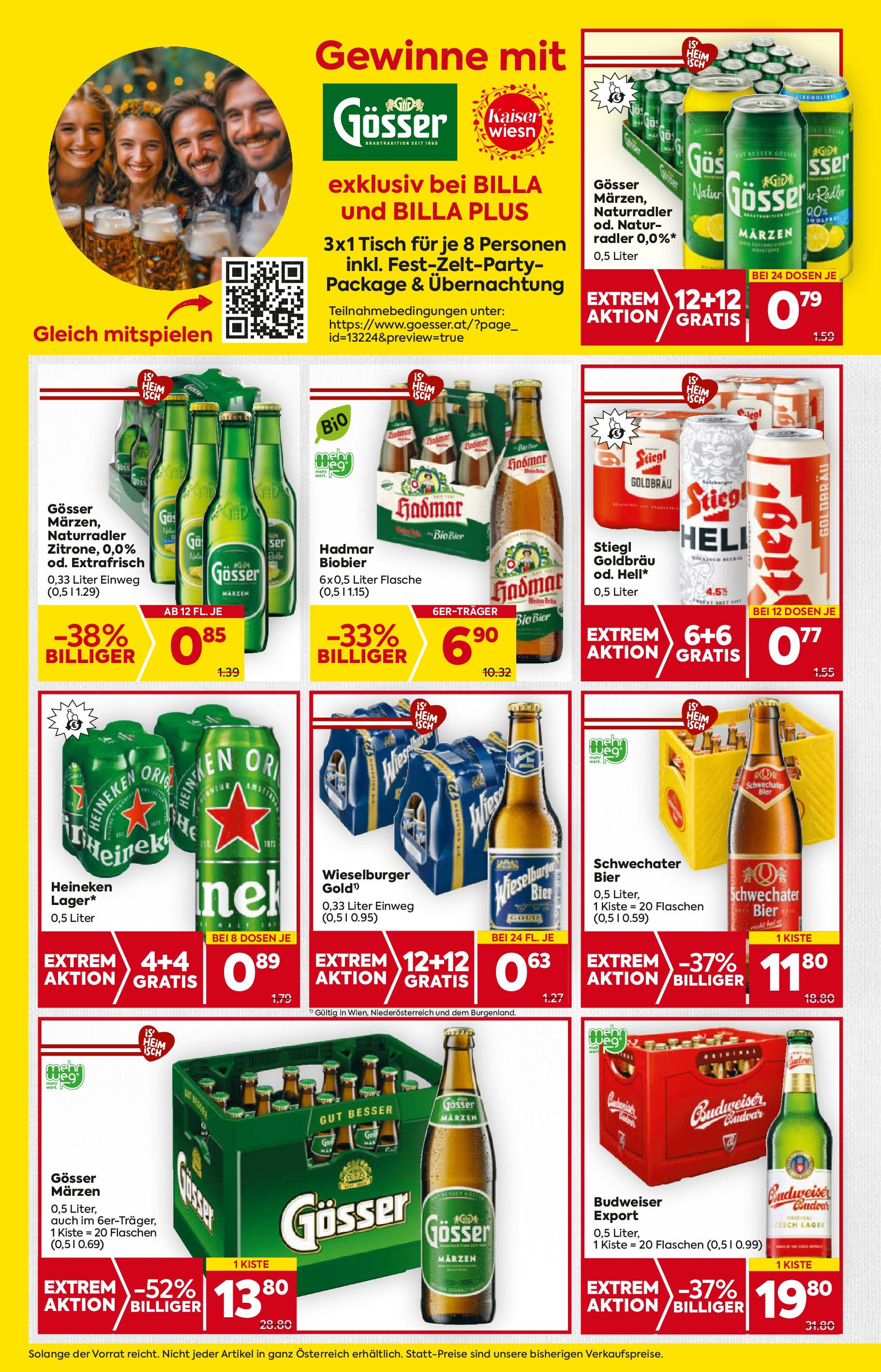 Billa - BILLA: Flugblatt gültig bei BILLA & BILLA PLUS ab 27.08.2025 - Angebote, Prospekt | Seite: 16 | Produkte: Tisch, Bier