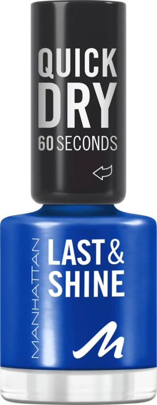 MANHATTAN Cosmetics Nagellack Last & Shine 828 Danny Boy Blue