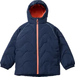 PUSBLU Winterjacke mit Raglanärmeln, blau & orange, Gr. 122/128