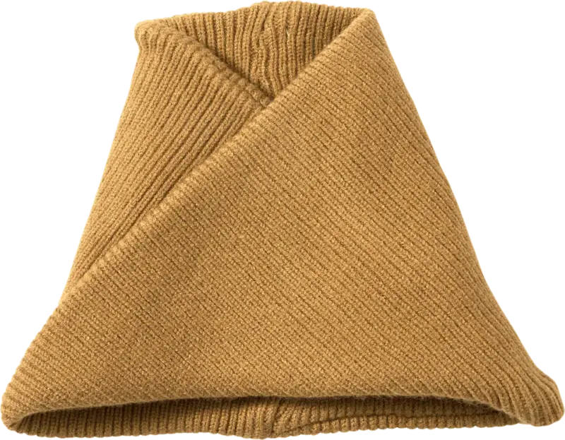 PUSBLU Loop Schal aus Strick & mit Viskose, braun