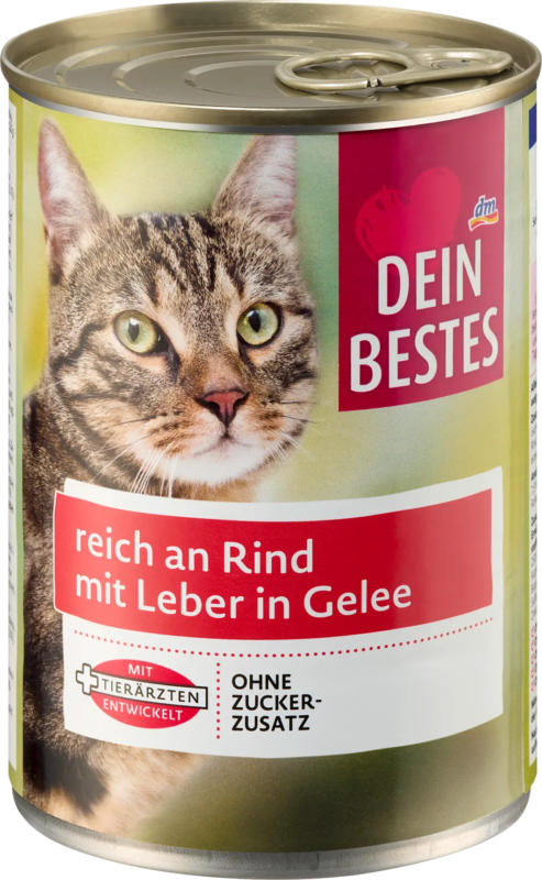 Dein Bestes Nassfutter Katze reich an Rind in Gelee