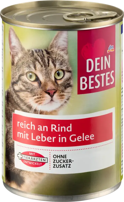 Dein Bestes Nassfutter Katze reich an Rind in Gelee