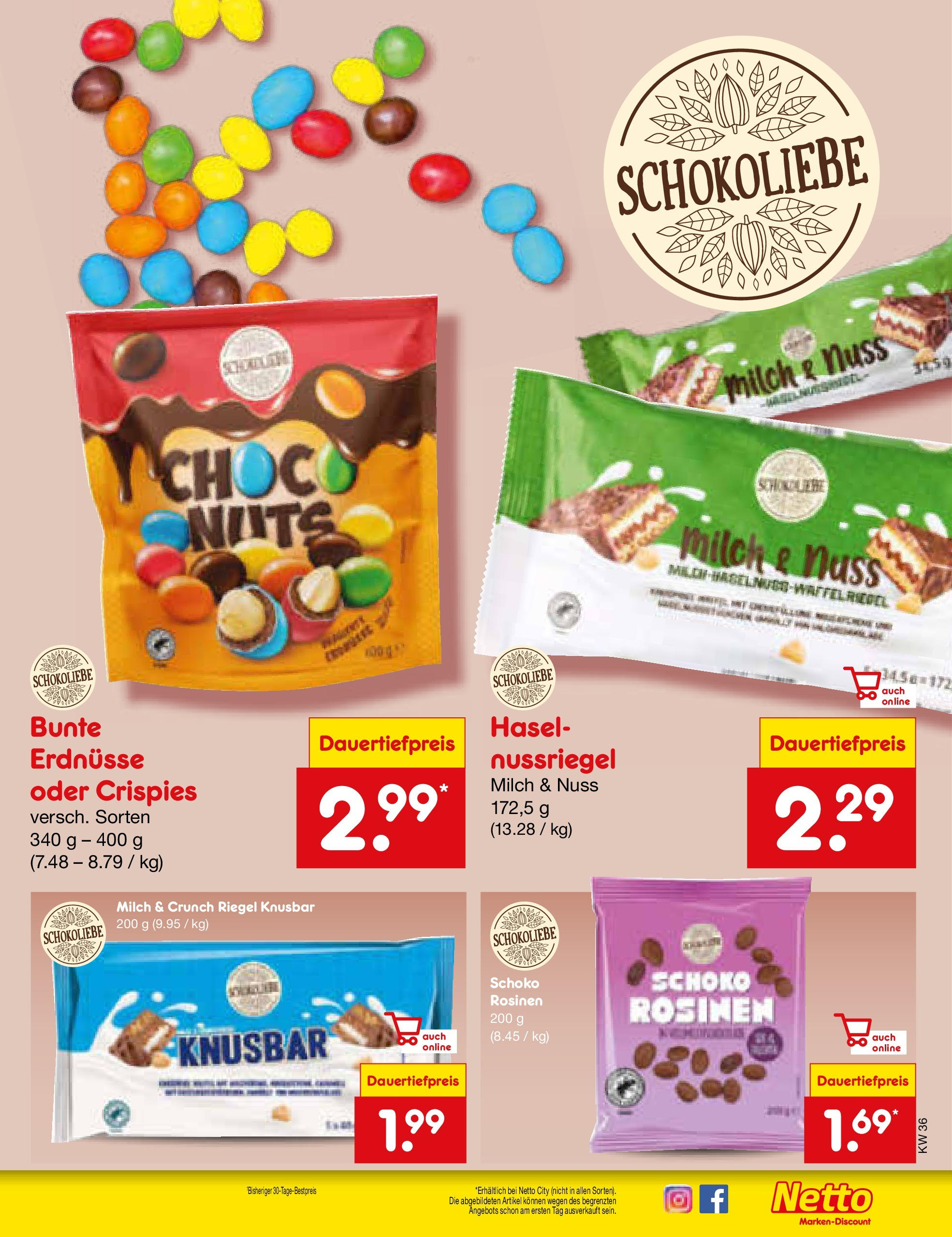 Netto Marken-Discount prospekt Frankfurt (ab 01.09.2025) » Angebote | Seite: 21 | Produkte: Erdnüsse, Milch, Rosinen Netto Marken-Discount prospekt Frankfurt (ab 01.09.2025) » Angebote | Seite: 21 | Produkte: Erdnüsse, Milch, Rosinen