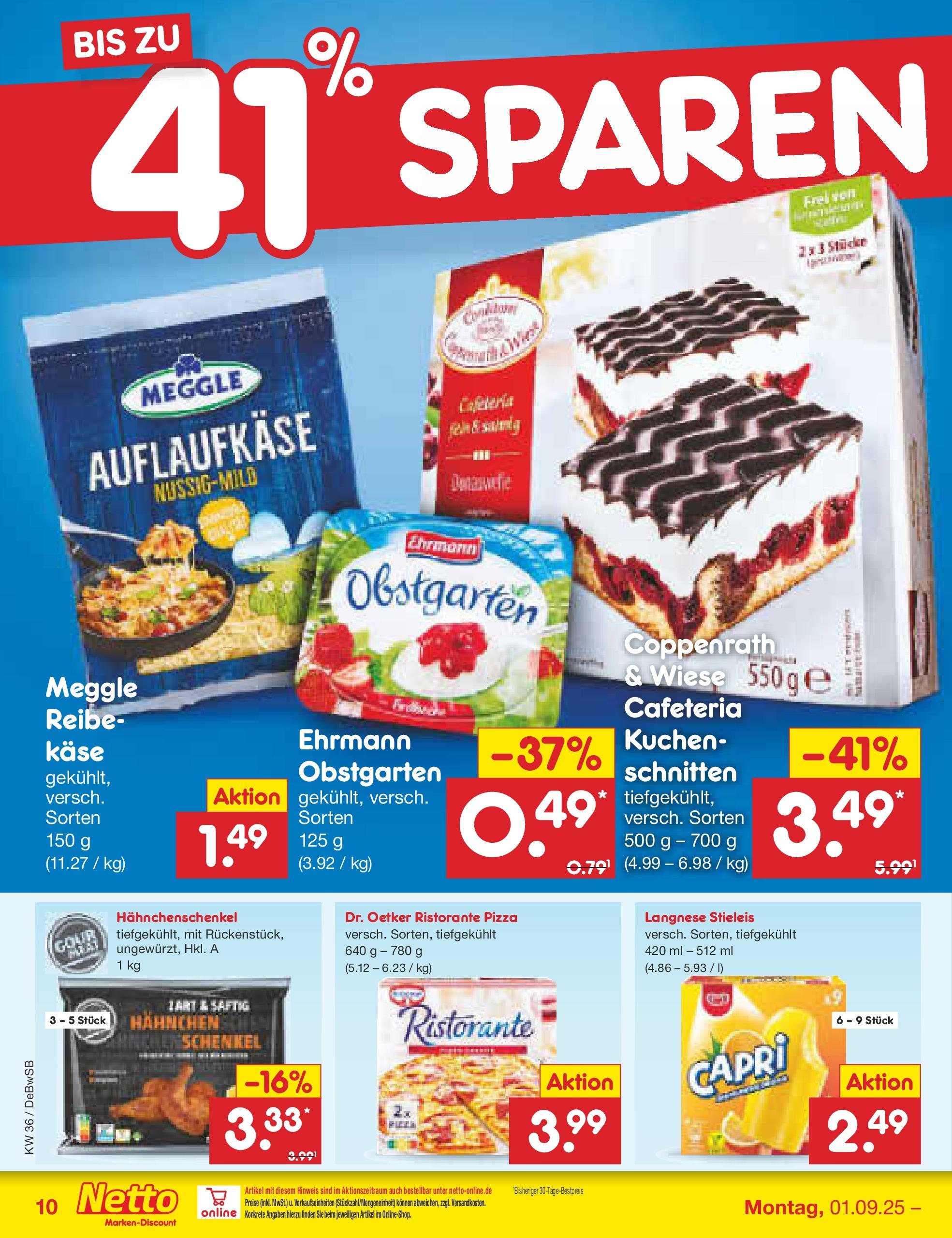 Netto Marken-Discount prospekt Waiblingen-Bittenfeld (ab 01.09.2025) » Angebote | Seite: 12 | Produkte: Langnese, Hahnchen, Käse, Kuchen Netto Marken-Discount prospekt Waiblingen-Bittenfeld (ab 01.09.2025) » Angebote | Seite: 12 | Produkte: Langnese, Hahnchen, Käse, Kuchen