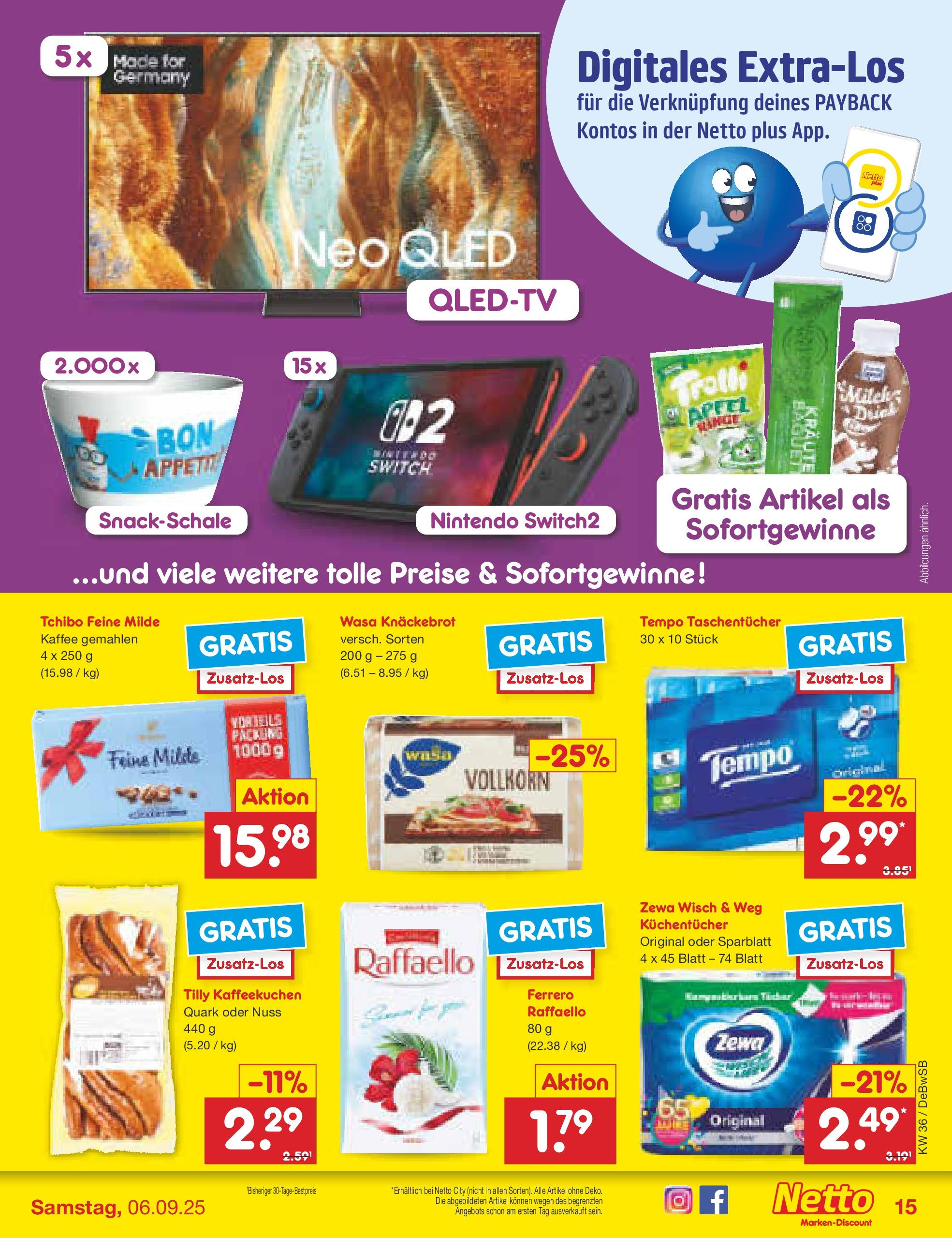 Netto Marken-Discount prospekt Waiblingen-Bittenfeld (ab 01.09.2025) » Angebote | Seite: 19 | Produkte: Quark, Kaffee, Zewa, Tempo Netto Marken-Discount prospekt Waiblingen-Bittenfeld (ab 01.09.2025) » Angebote | Seite: 19 | Produkte: Quark, Kaffee, Zewa, Tempo