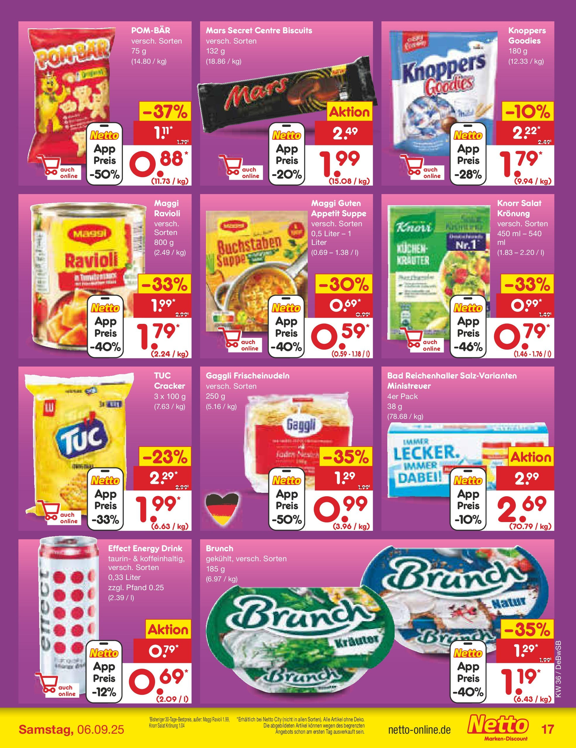 Netto Marken-Discount prospekt Waiblingen-Bittenfeld (ab 01.09.2025) » Angebote | Seite: 23 | Produkte: Maggi, Energy, Bad, Knoppers Netto Marken-Discount prospekt Waiblingen-Bittenfeld (ab 01.09.2025) » Angebote | Seite: 23 | Produkte: Maggi, Energy, Bad, Knoppers