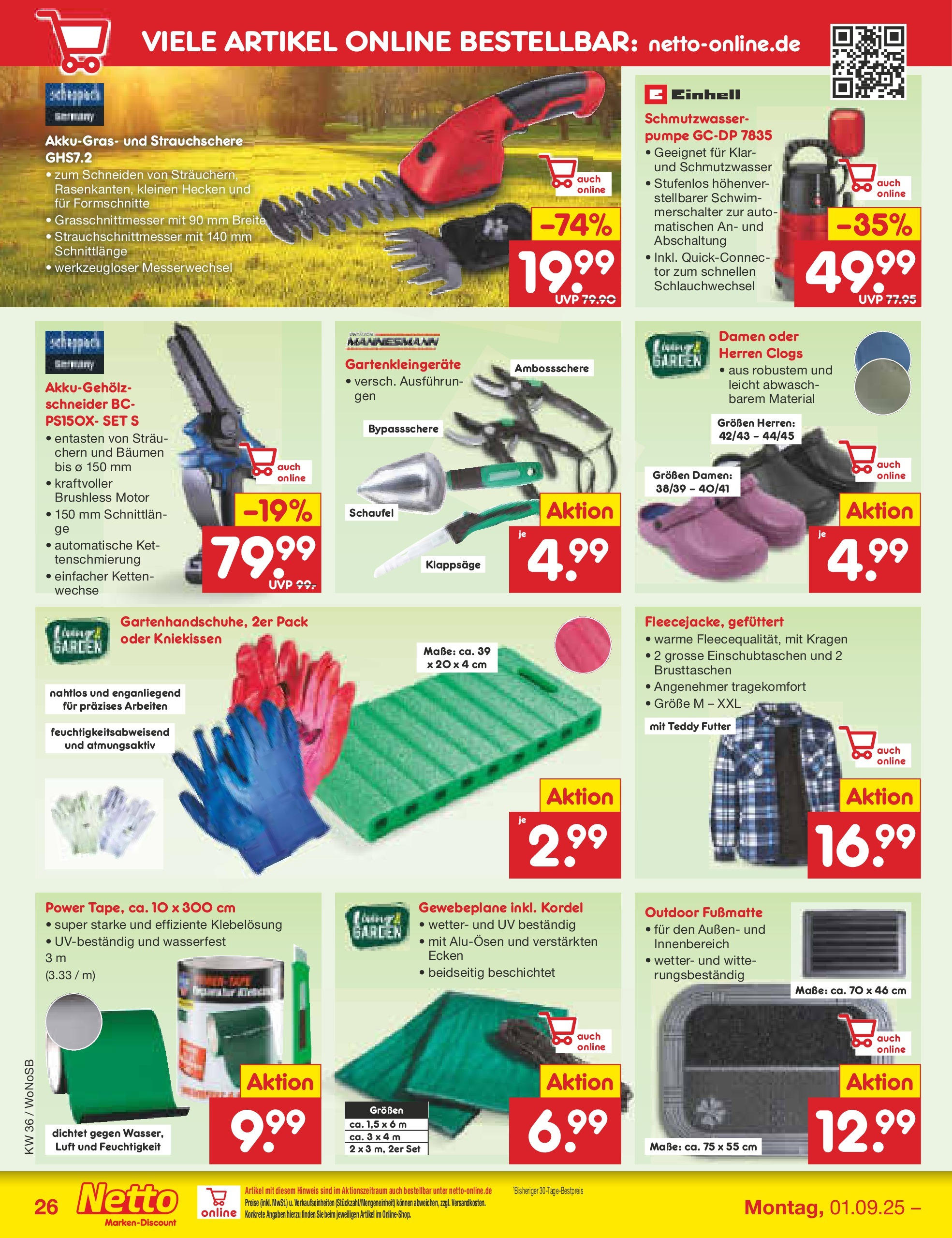 Netto Marken-Discount prospekt Frankfurt (ab 01.09.2025) » Angebote | Seite: 36 | Produkte: Fußmatte Netto Marken-Discount prospekt Frankfurt (ab 01.09.2025) » Angebote | Seite: 36 | Produkte: Fußmatte