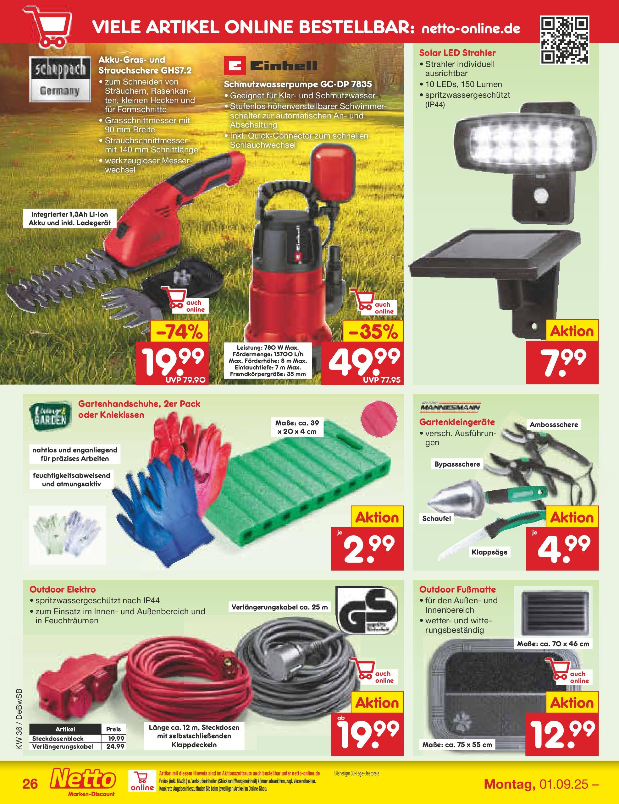 Netto Marken-Discount prospekt Waiblingen-Bittenfeld (ab 01.09.2025) » Angebote | Seite: 36 | Produkte: Fußmatte, Ladegerät Netto Marken-Discount prospekt Waiblingen-Bittenfeld (ab 01.09.2025) » Angebote | Seite: 36 | Produkte: Fußmatte, Ladegerät