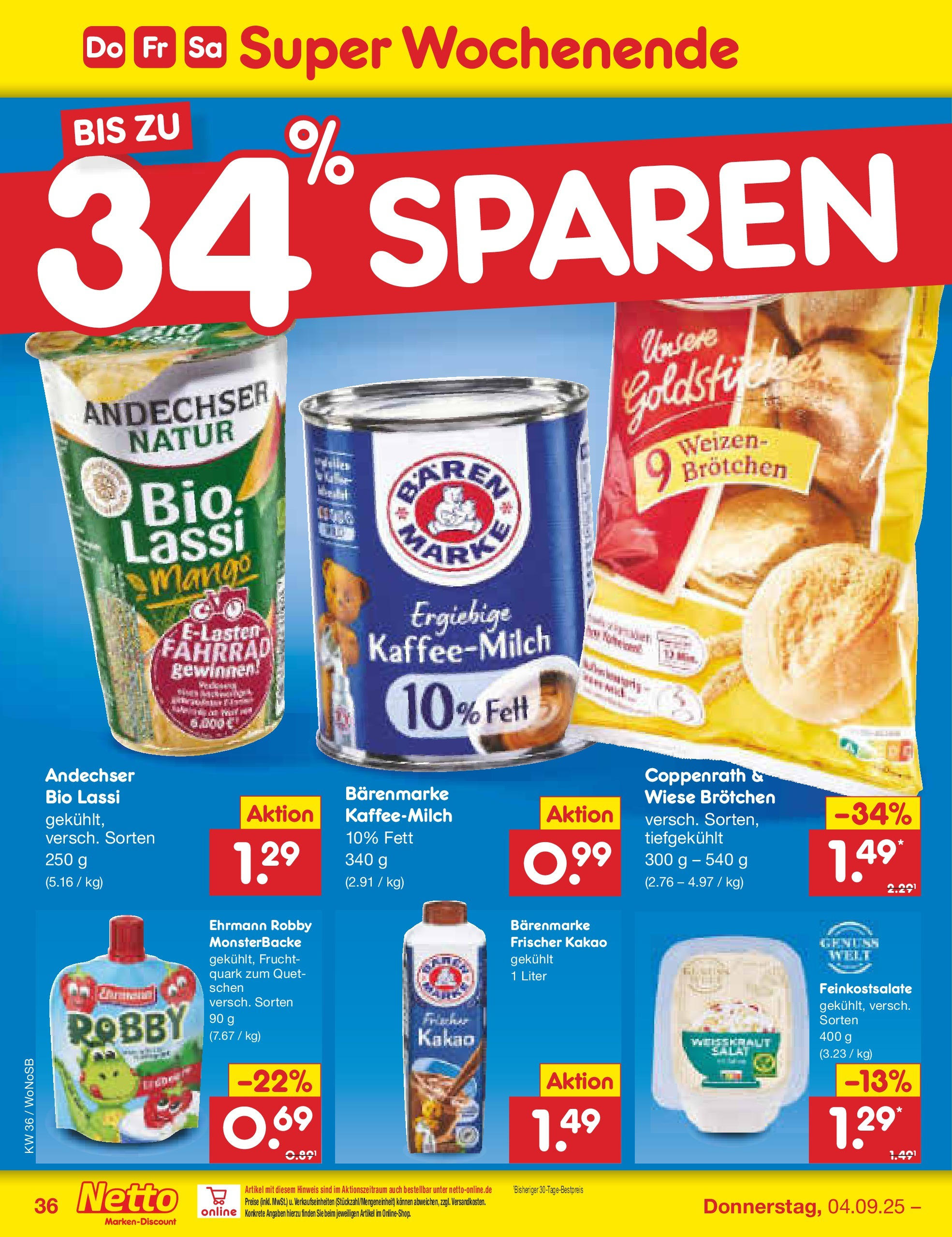 Netto Marken-Discount prospekt Frankfurt (ab 01.09.2025) » Angebote | Seite: 52 | Produkte: Quark, Mango, Salat Netto Marken-Discount prospekt Frankfurt (ab 01.09.2025) » Angebote | Seite: 52 | Produkte: Quark, Mango, Salat