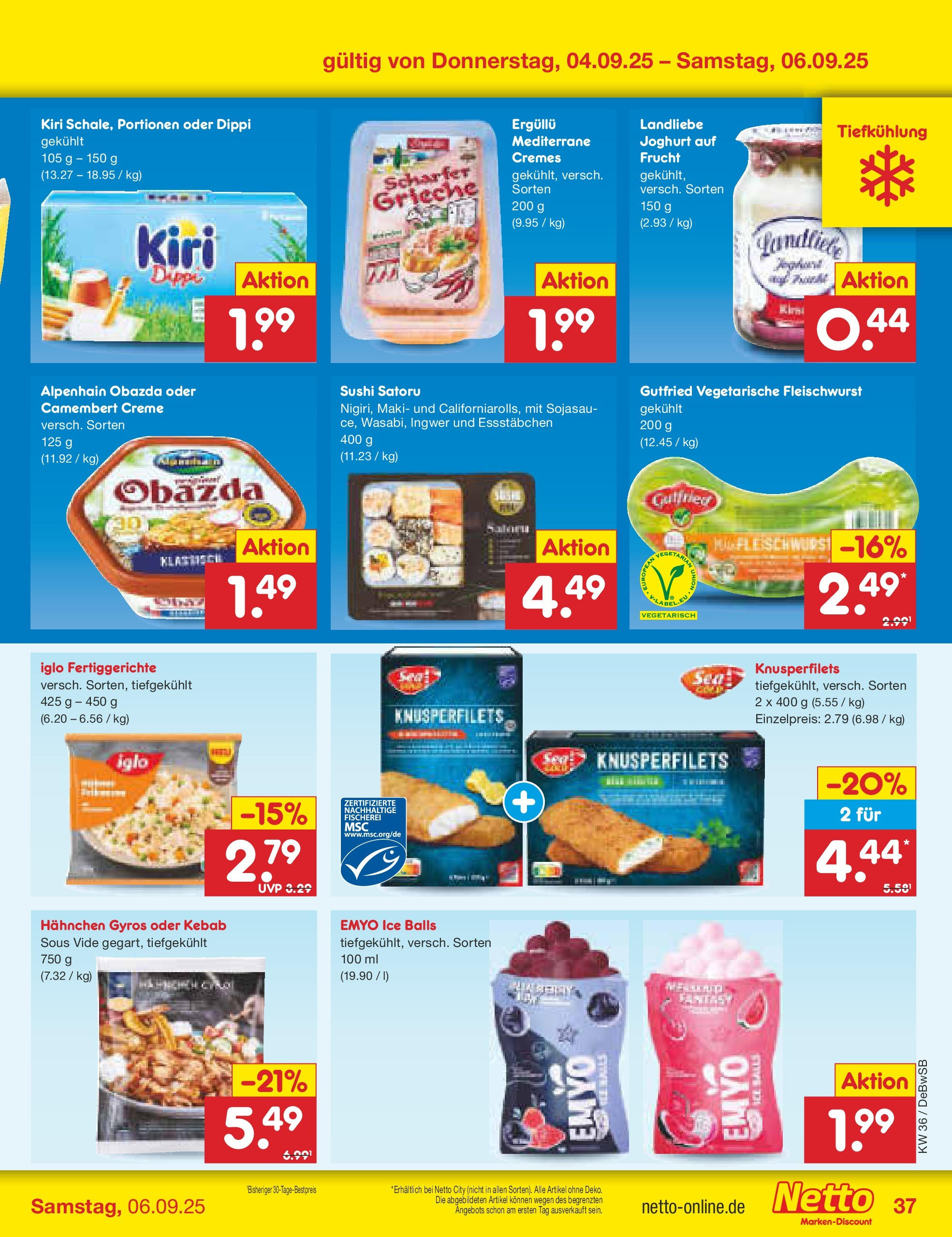 Netto Marken-Discount prospekt Waiblingen-Bittenfeld (ab 01.09.2025) » Angebote | Seite: 53 | Produkte: Joghurt, Iglo, Gyros, Fertiggerichte Netto Marken-Discount prospekt Waiblingen-Bittenfeld (ab 01.09.2025) » Angebote | Seite: 53 | Produkte: Joghurt, Iglo, Gyros, Fertiggerichte