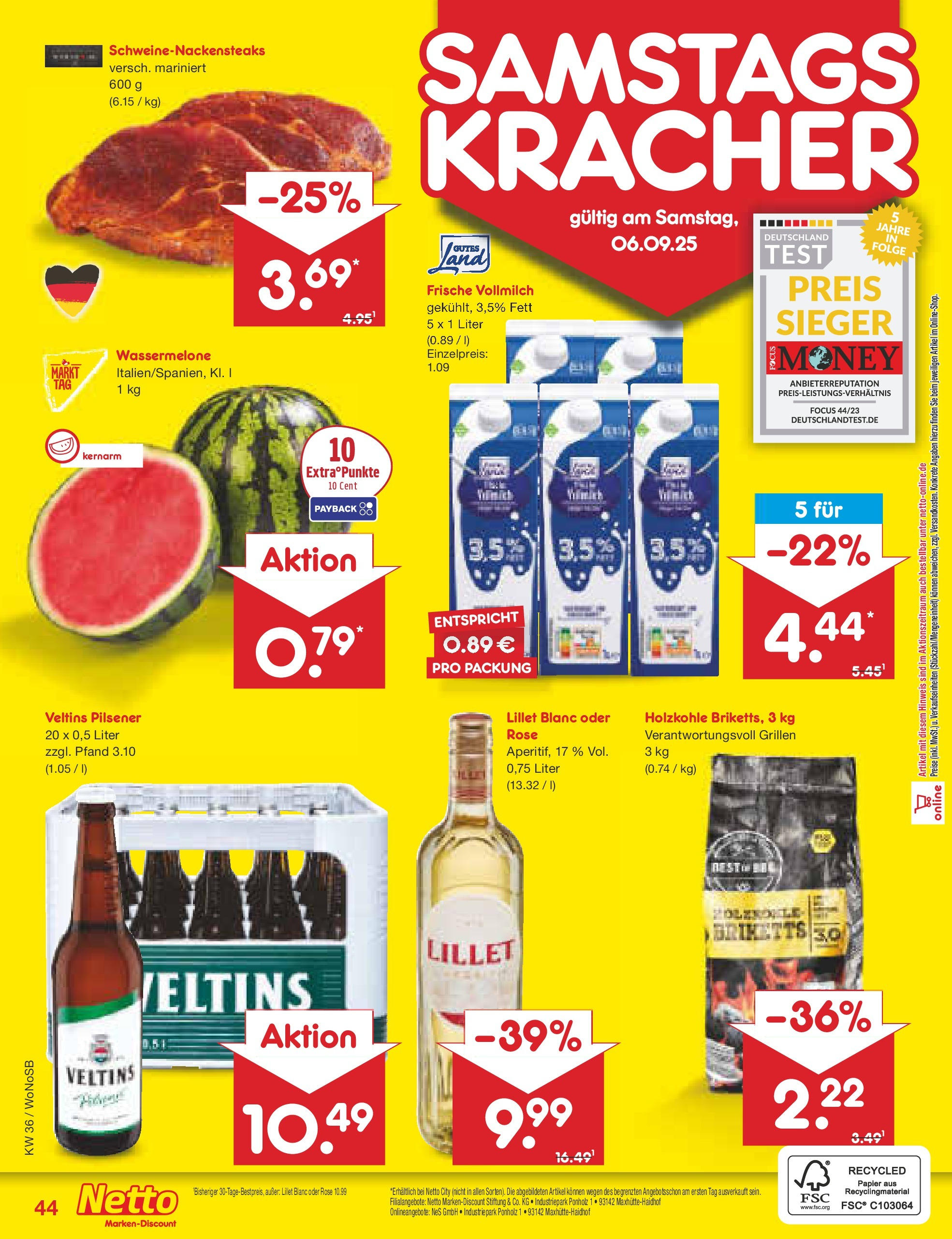 Netto Marken-Discount prospekt Frankfurt (ab 01.09.2025) » Angebote | Seite: 62 | Produkte: Lillet, Wassermelone, Veltins Netto Marken-Discount prospekt Frankfurt (ab 01.09.2025) » Angebote | Seite: 62 | Produkte: Lillet, Wassermelone, Veltins