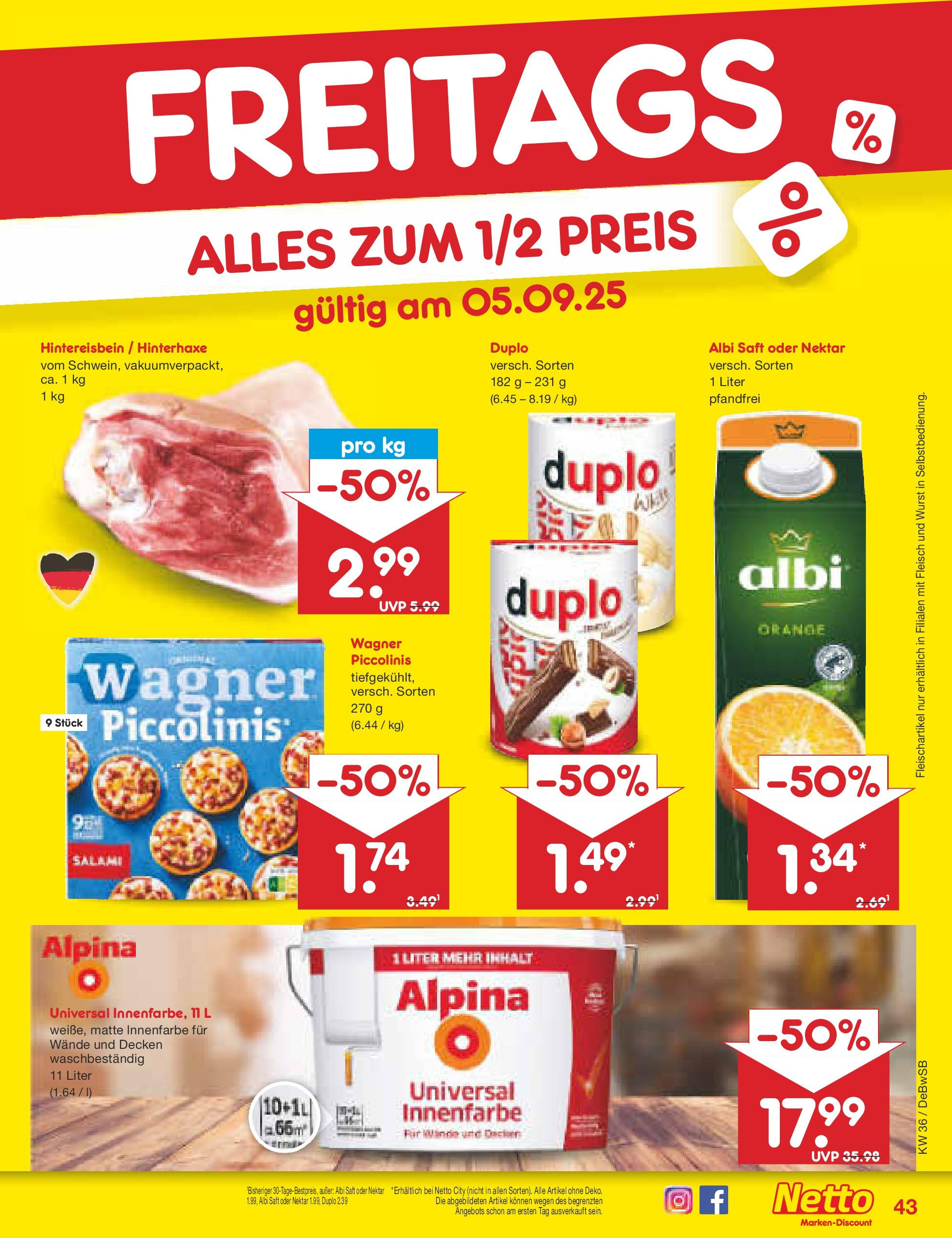 Netto Marken-Discount prospekt Waiblingen-Bittenfeld (ab 01.09.2025) » Angebote | Seite: 61 | Produkte: Wurst, Piccolinis, Salami, Saft Netto Marken-Discount prospekt Waiblingen-Bittenfeld (ab 01.09.2025) » Angebote | Seite: 61 | Produkte: Wurst, Piccolinis, Salami, Saft