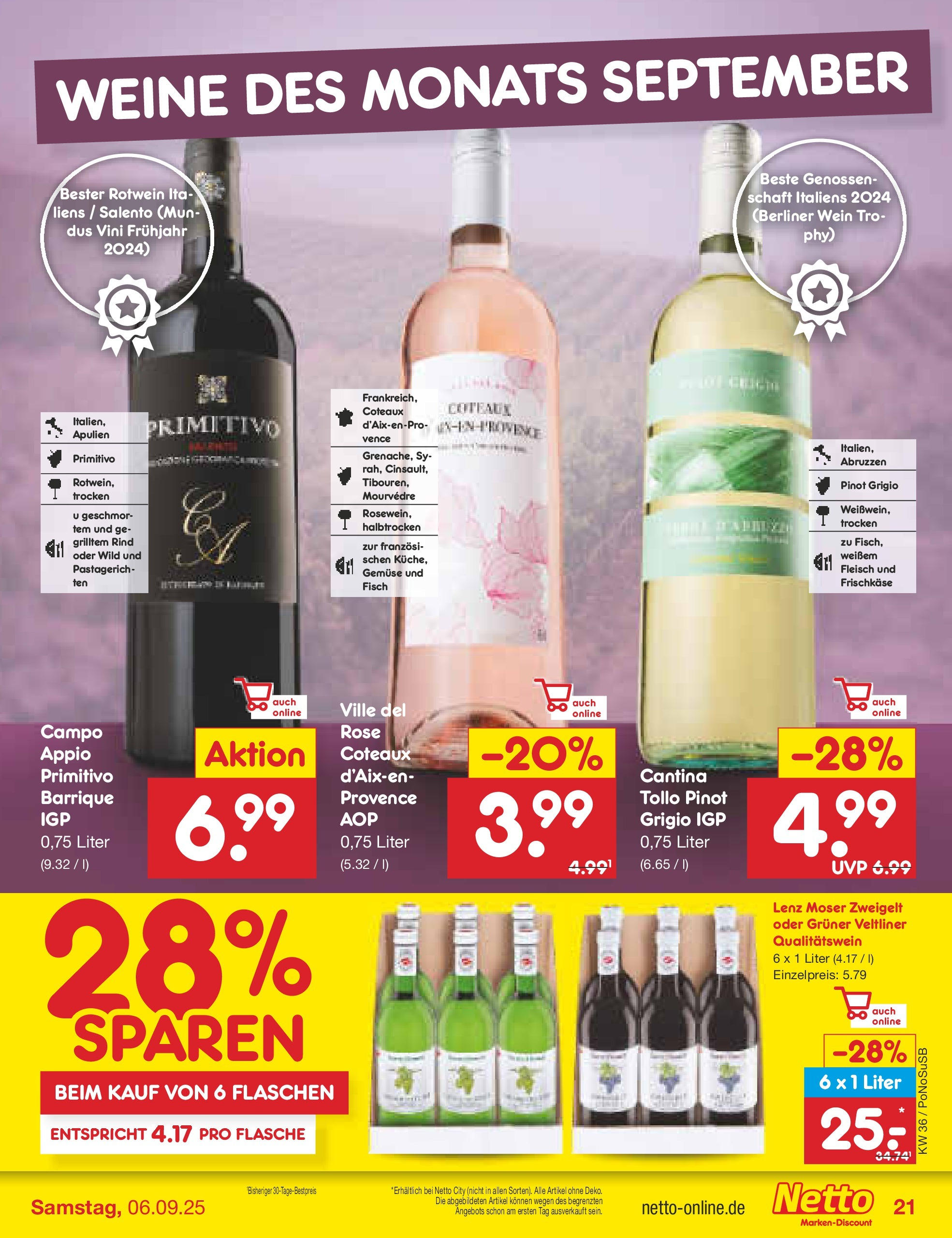 Netto Marken-Discount prospekt Amberg (ab 01.09.2025) » Angebote | Seite: 27 | Produkte: Rotwein, Fisch, Gemüse, Fleisch Netto Marken-Discount prospekt Amberg (ab 01.09.2025) » Angebote | Seite: 27 | Produkte: Rotwein, Fisch, Gemüse, Fleisch