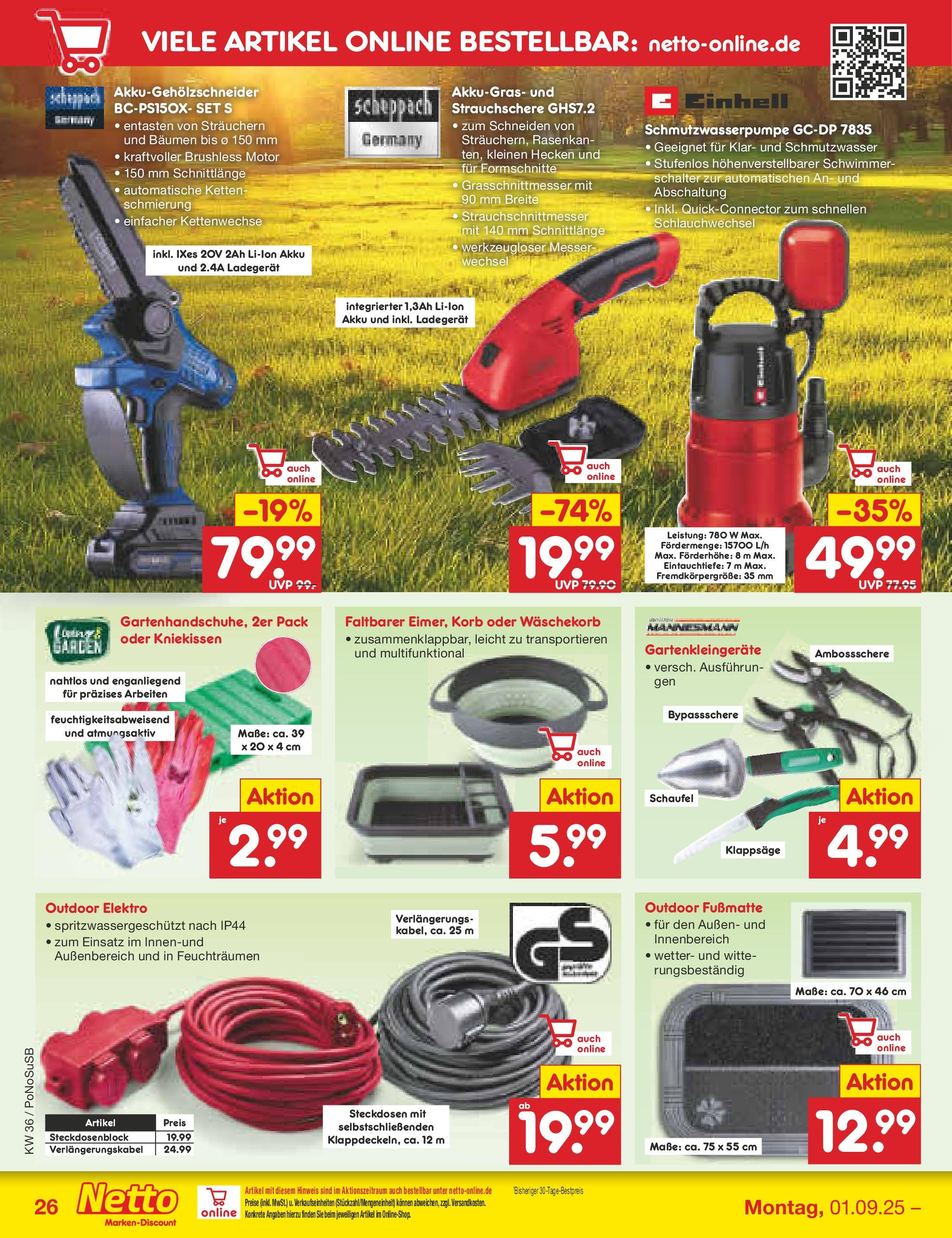 Netto Marken-Discount prospekt Amberg (ab 01.09.2025) » Angebote | Seite: 36 | Produkte: Korb, Fußmatte, Ladegerät Netto Marken-Discount prospekt Amberg (ab 01.09.2025) » Angebote | Seite: 36 | Produkte: Korb, Fußmatte, Ladegerät