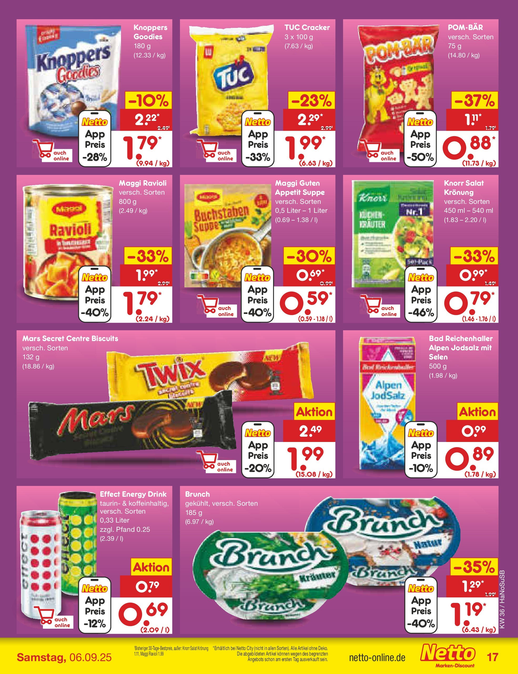 Netto Marken-Discount prospekt Wuppertal (ab 01.09.2025) » Angebote | Seite: 23 | Produkte: Maggi, Knorr, Mars, Twix Netto Marken-Discount prospekt Wuppertal (ab 01.09.2025) » Angebote | Seite: 23 | Produkte: Maggi, Knorr, Mars, Twix
