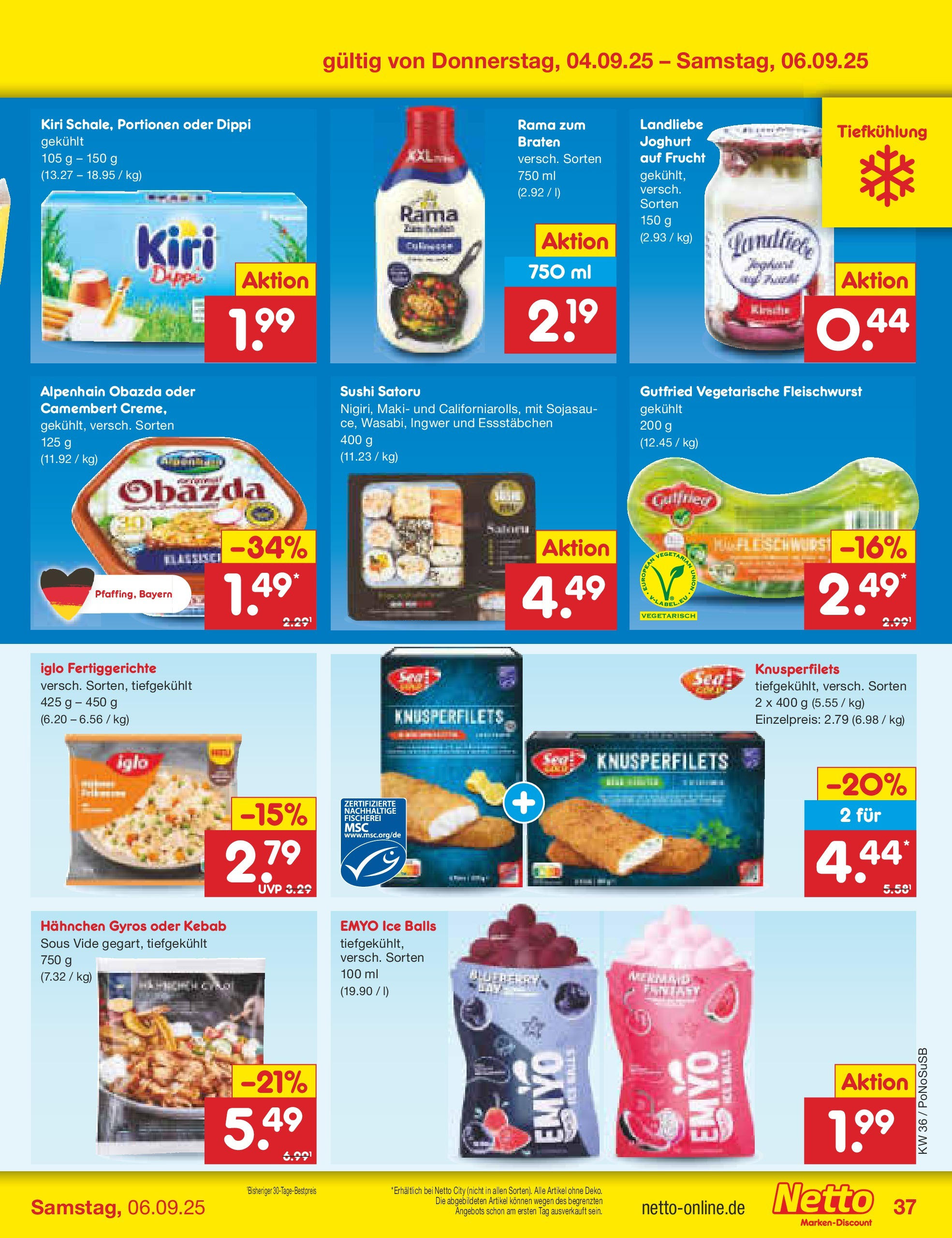 Netto Marken-Discount prospekt Amberg (ab 01.09.2025) » Angebote | Seite: 53 | Produkte: Hahnchen, Rama, Gyros, Fertiggerichte Netto Marken-Discount prospekt Amberg (ab 01.09.2025) » Angebote | Seite: 53 | Produkte: Hahnchen, Rama, Gyros, Fertiggerichte