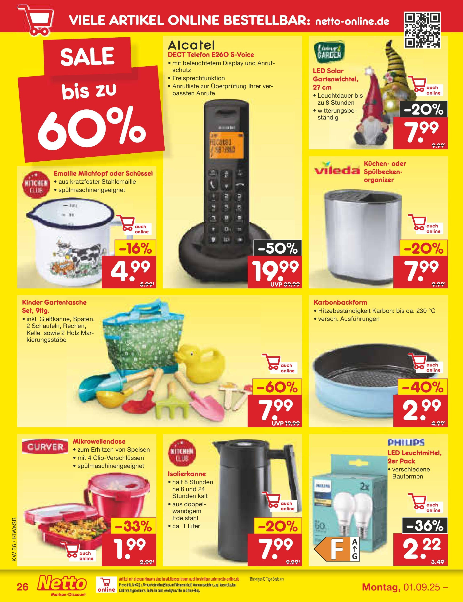 Netto Marken-Discount prospekt Bad Friedrichshall (ab 01.09.2025) » Angebote | Seite: 38 | Produkte: Philips, Kuchen, Telefon Netto Marken-Discount prospekt Bad Friedrichshall (ab 01.09.2025) » Angebote | Seite: 38 | Produkte: Philips, Kuchen, Telefon