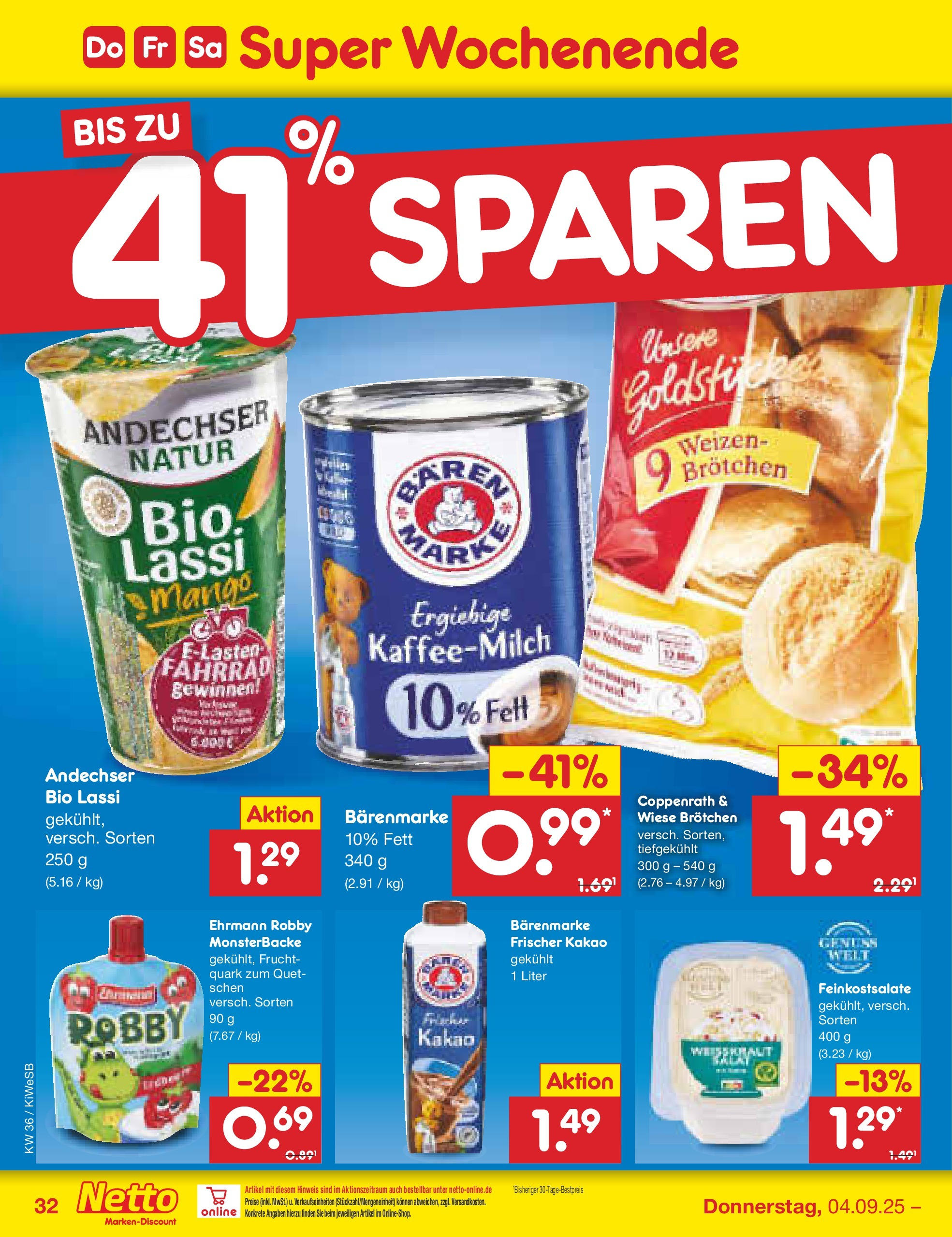 Netto Marken-Discount prospekt Bad Friedrichshall (ab 01.09.2025) » Angebote | Seite: 48 | Produkte: Quark Netto Marken-Discount prospekt Bad Friedrichshall (ab 01.09.2025) » Angebote | Seite: 48 | Produkte: Quark
