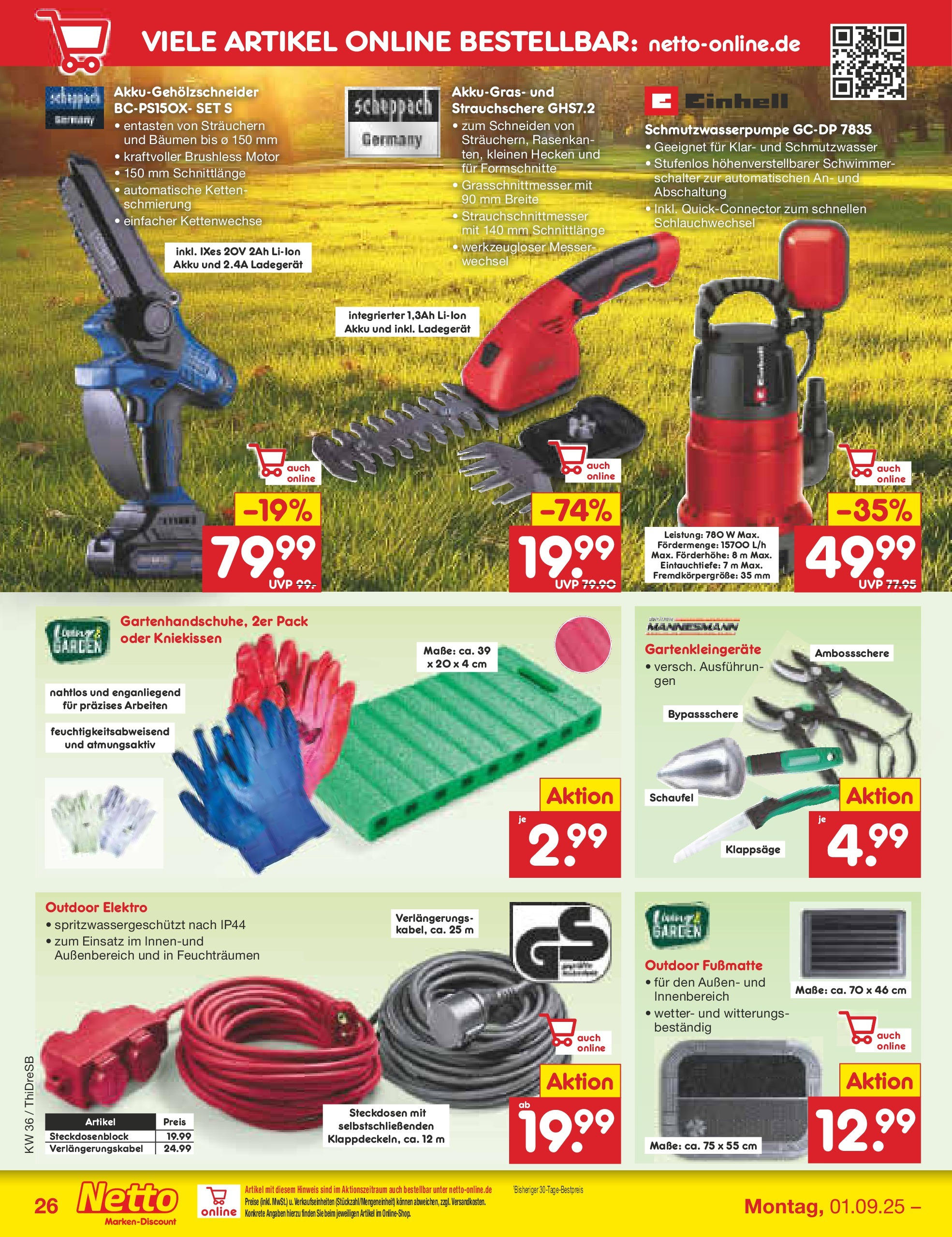 Netto Marken-Discount prospekt Dresden	 (ab 01.09.2025) » Angebote | Seite: 36 | Produkte: Fußmatte, Ladegerät