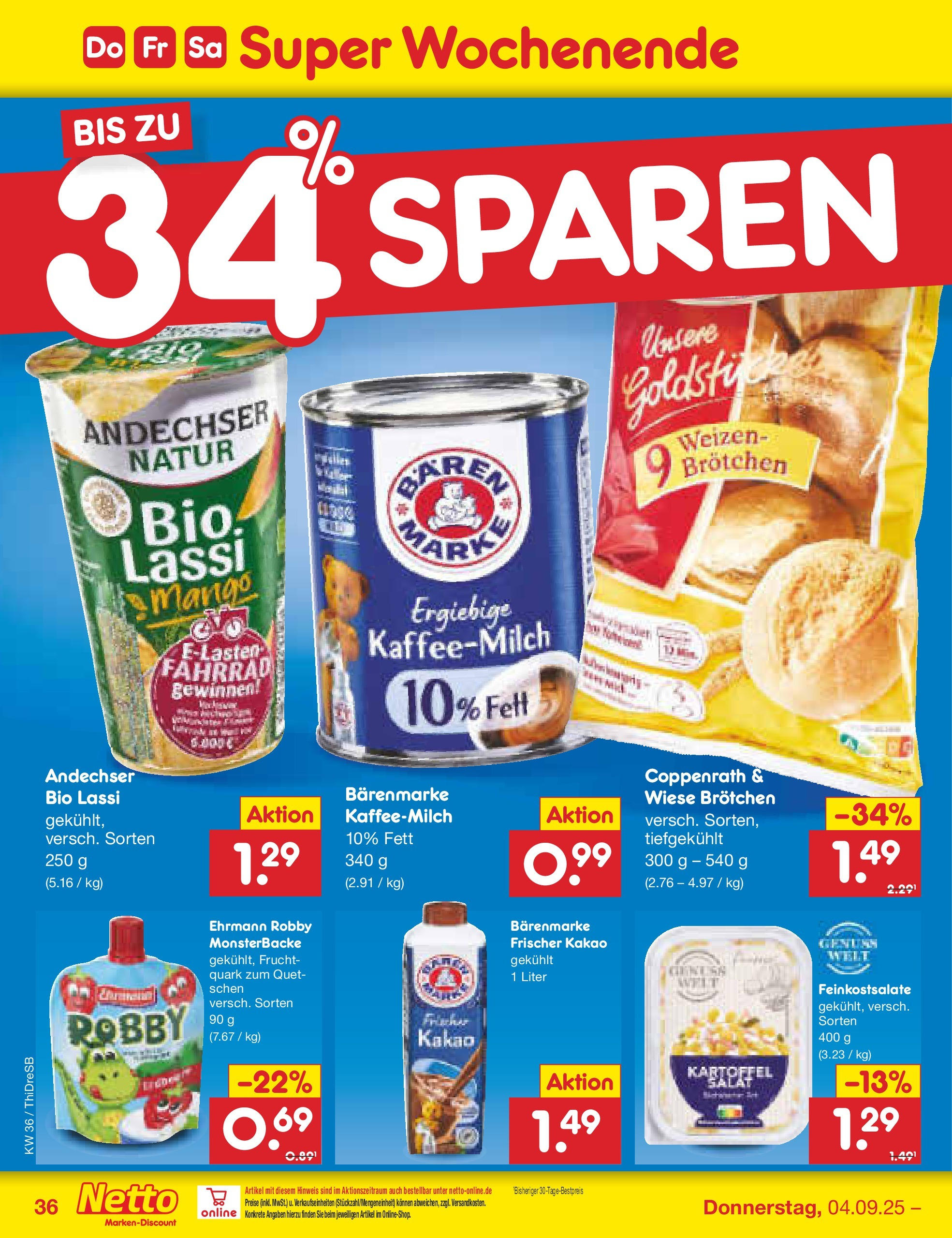 Netto Marken-Discount prospekt Dresden	 (ab 01.09.2025) » Angebote | Seite: 52 | Produkte: Quark, Mango