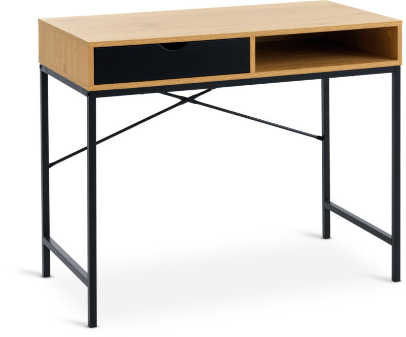 JYSK Бюро TRAPPEDAL 48x95 1 чекмедже цвят топъл дъб/черно