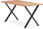 JYSK JYSK Кухненска маса ROSKILDE/ROSLEV 80x140 цвят нат.дъб/черно